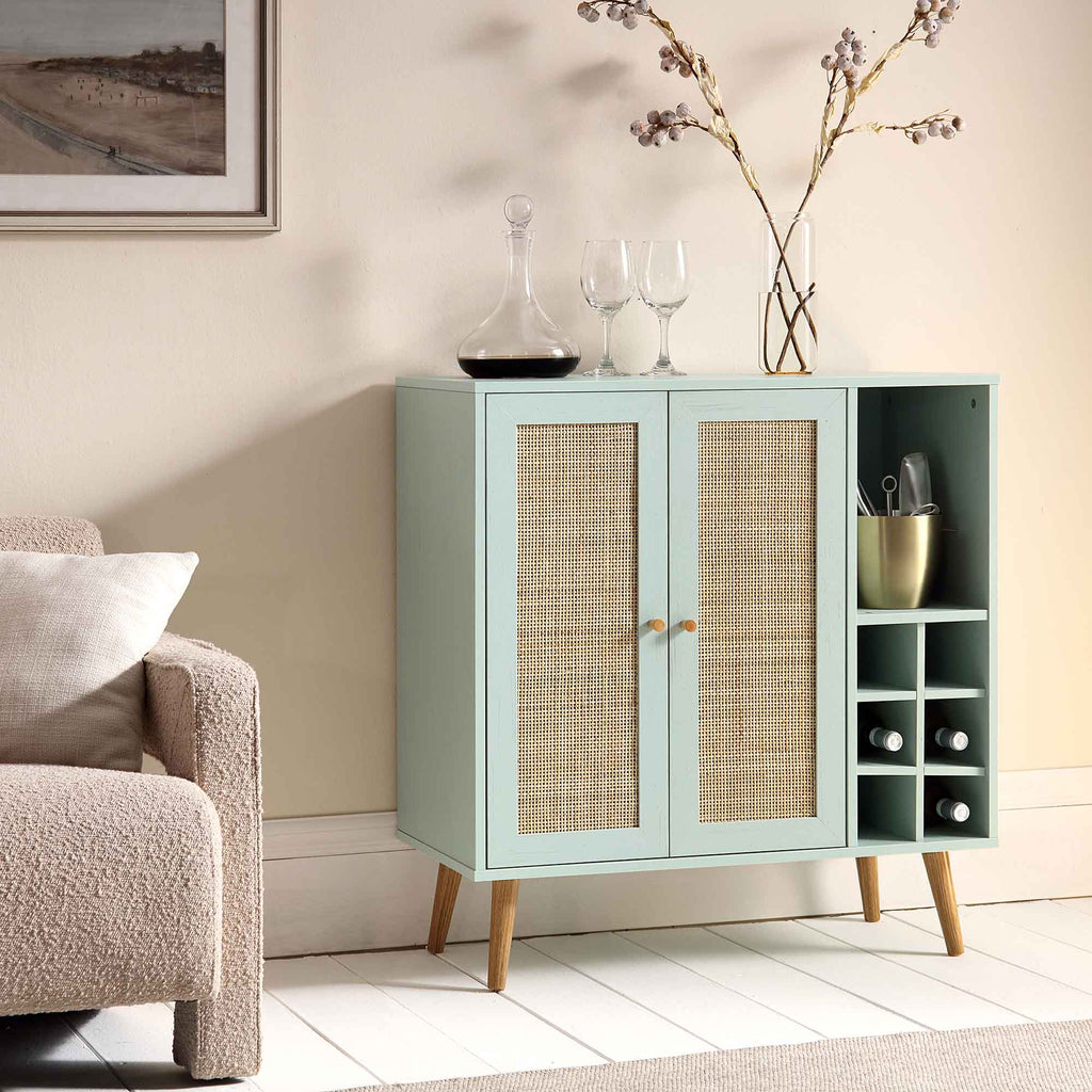 Teal deals drinks cabinet