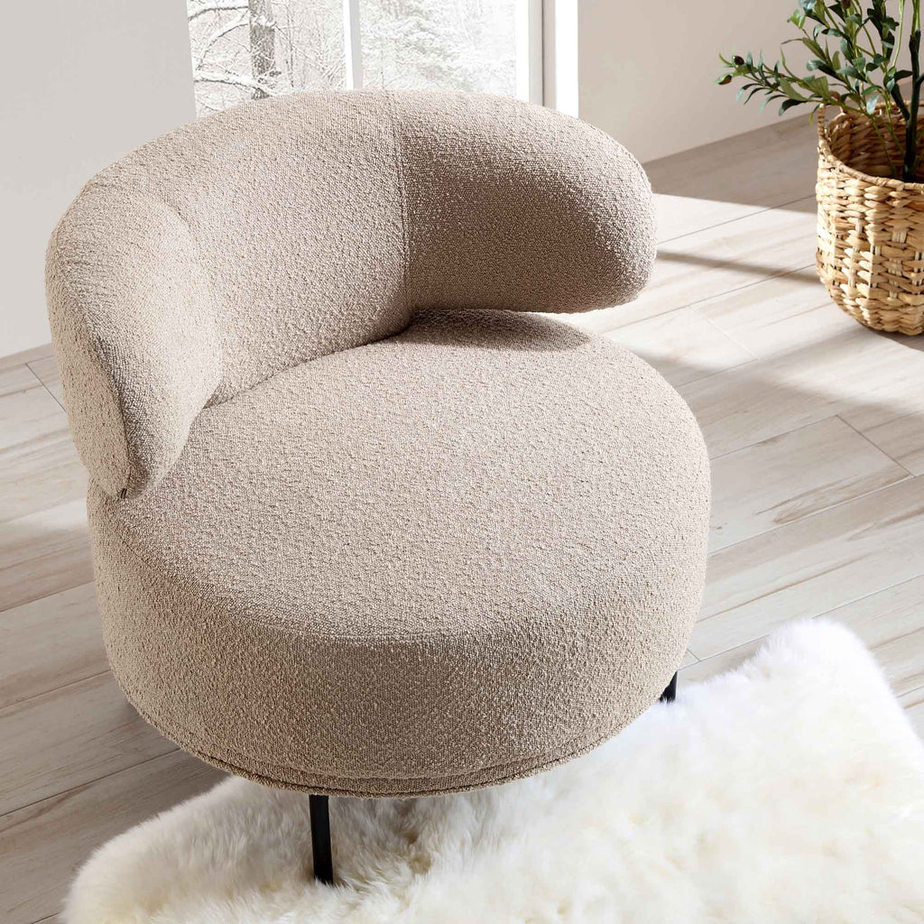 Accent chair online taupe