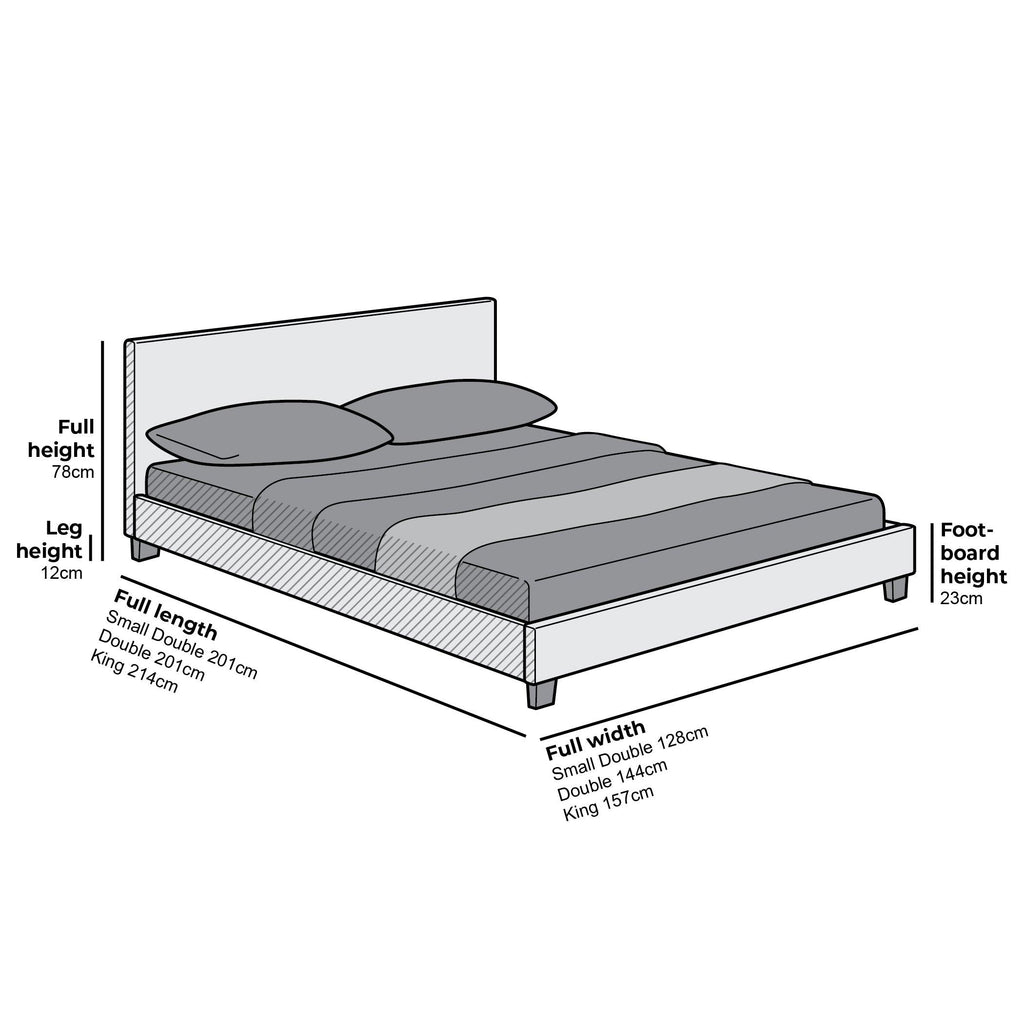 Malm king size on sale bed dimensions