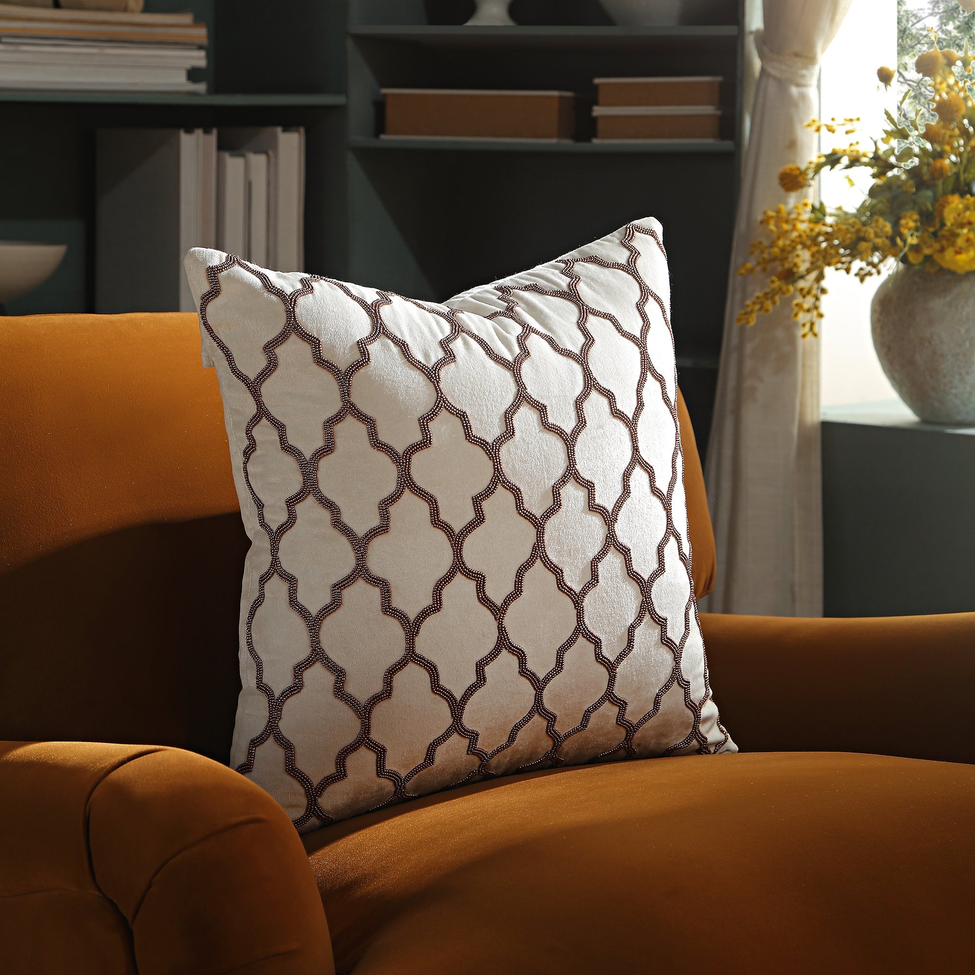 Luxe Beaded and Embroidered Cushions