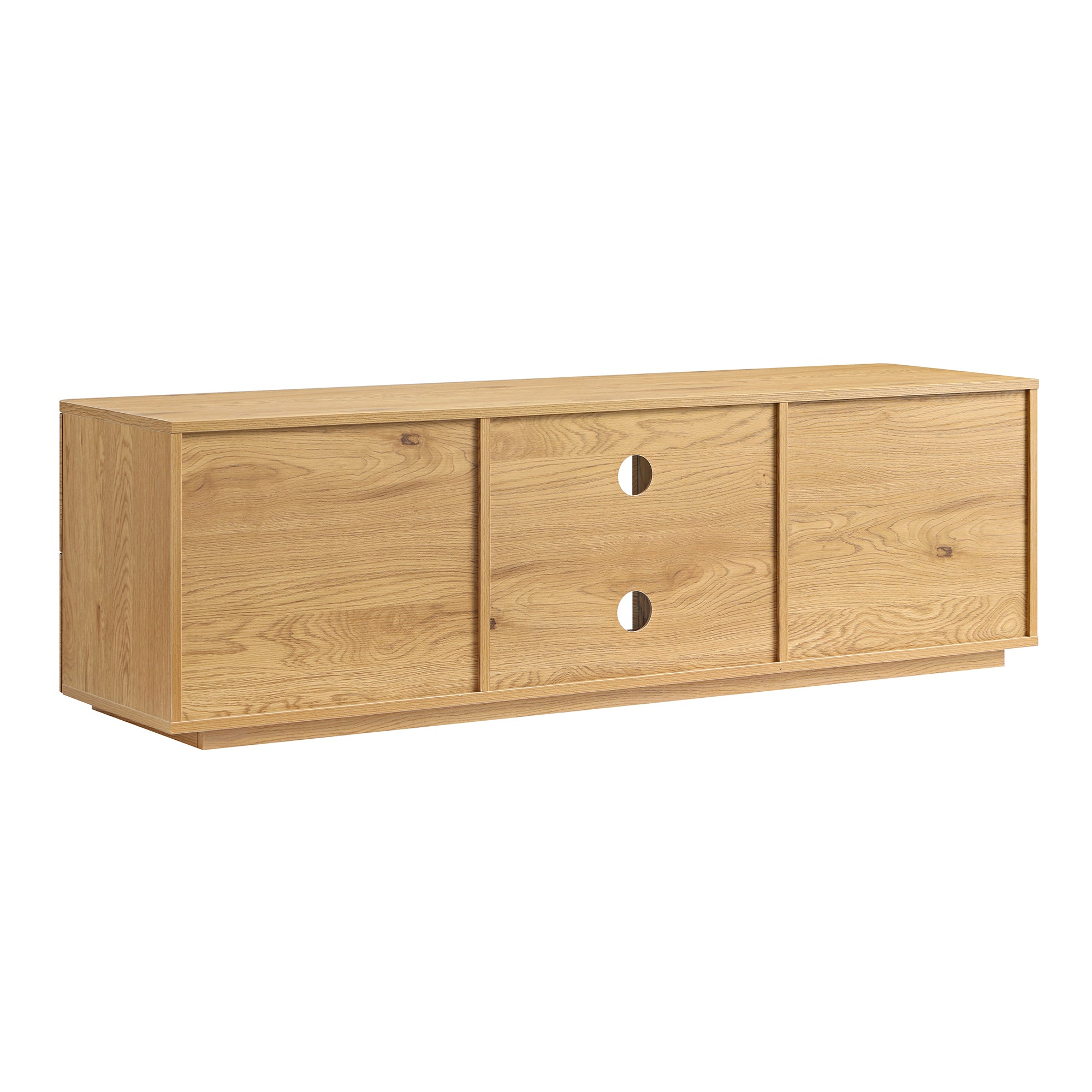 Agnes Curved Edge 150cm Wide TV Unit, Natural