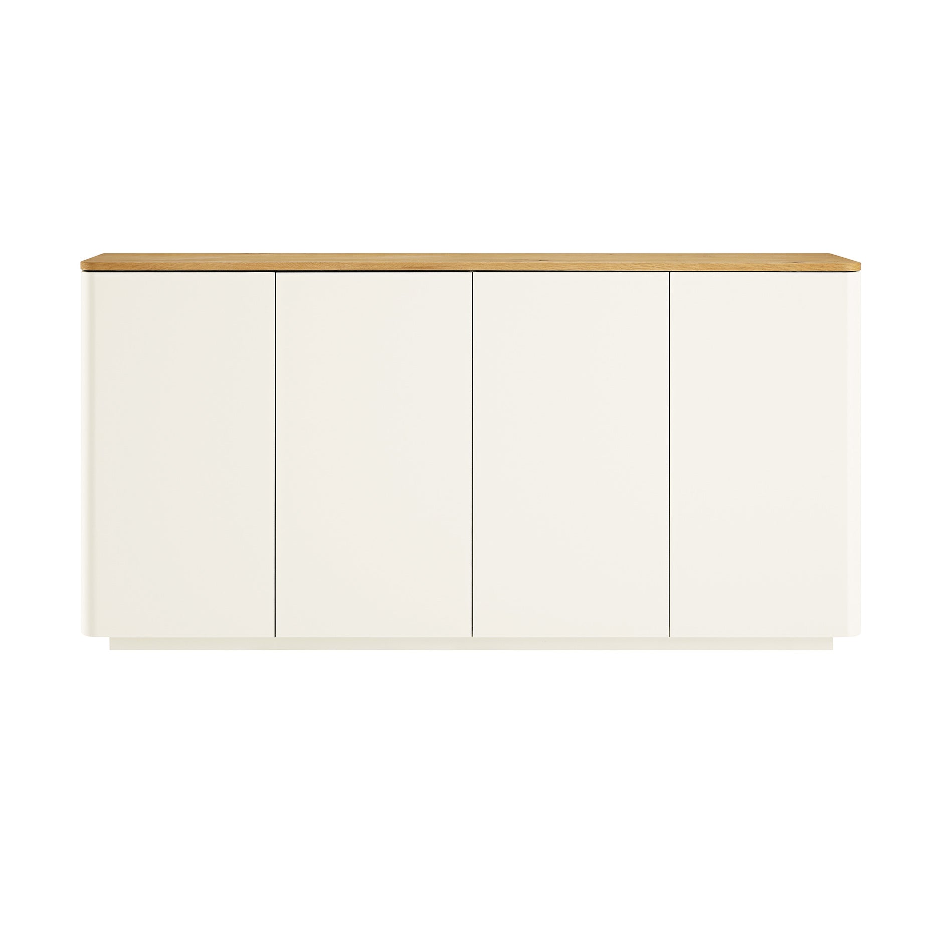 Agnes Curved Edge 150cm Wide Sideboard, White