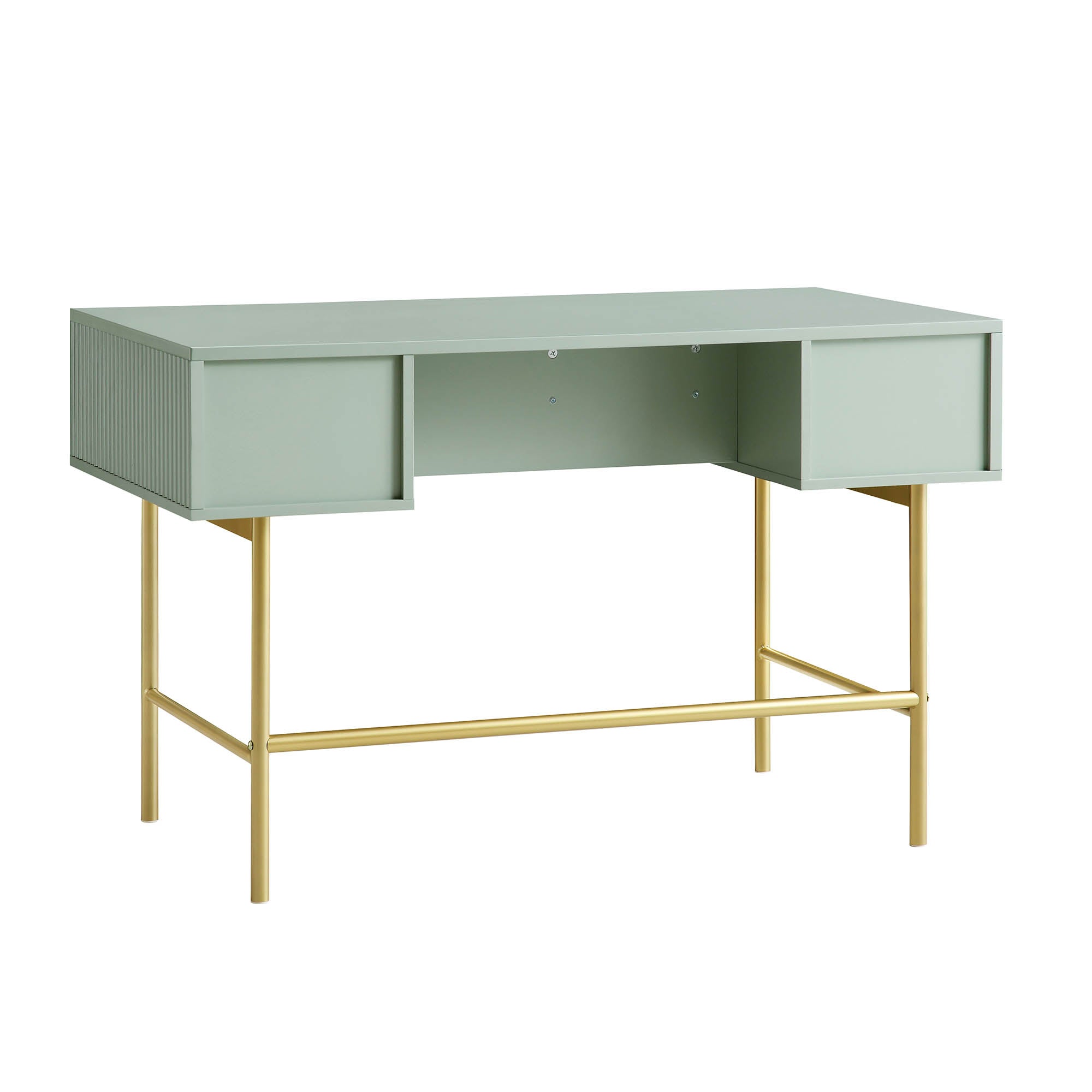 Richmond Ridged Dressing Table, Matte Sage Green