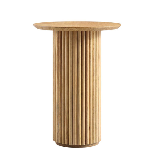 Maru Oak Round Side Table, Oak | daals