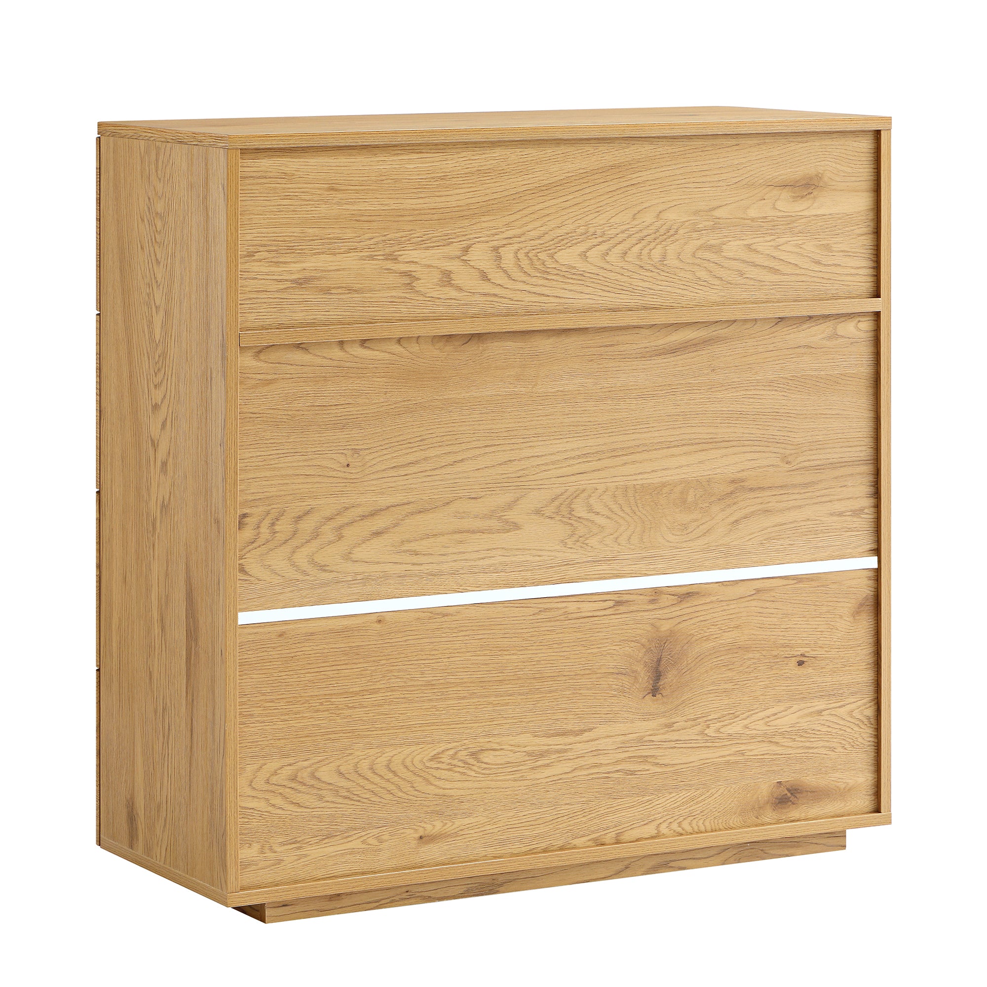 Agnes Curved Edge 2 over 3 Chest of Drawers, Natural