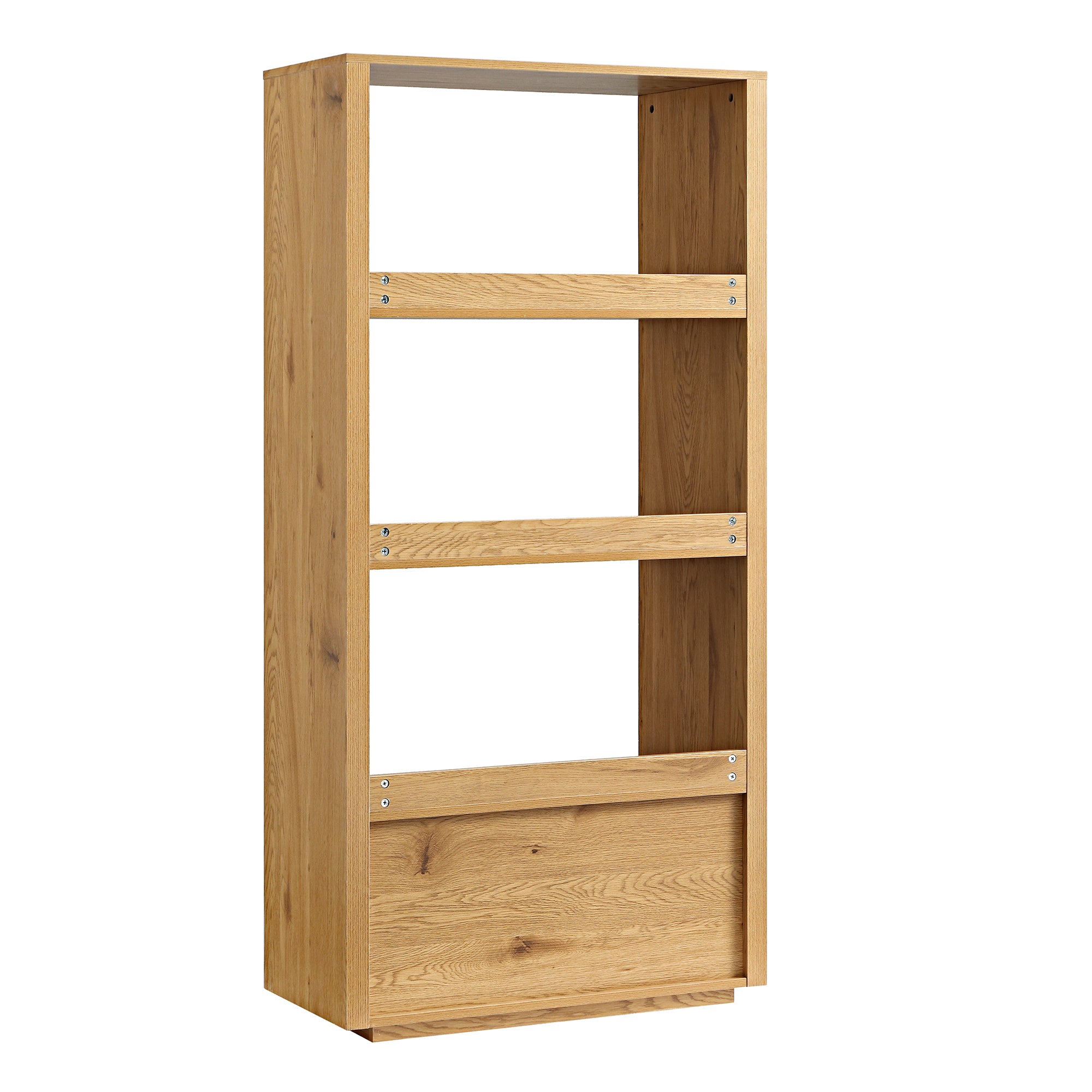 Agnes Curved Edge Bookcase, Natural