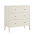 Henley Scalloped Edge 3 Drawer Chest, Light Sand