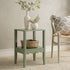 Henley Scalloped Edge Side Table, Sage Green