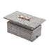 Bellagio Round Wicker Outdoor Rising Firepit Table, Light Grey