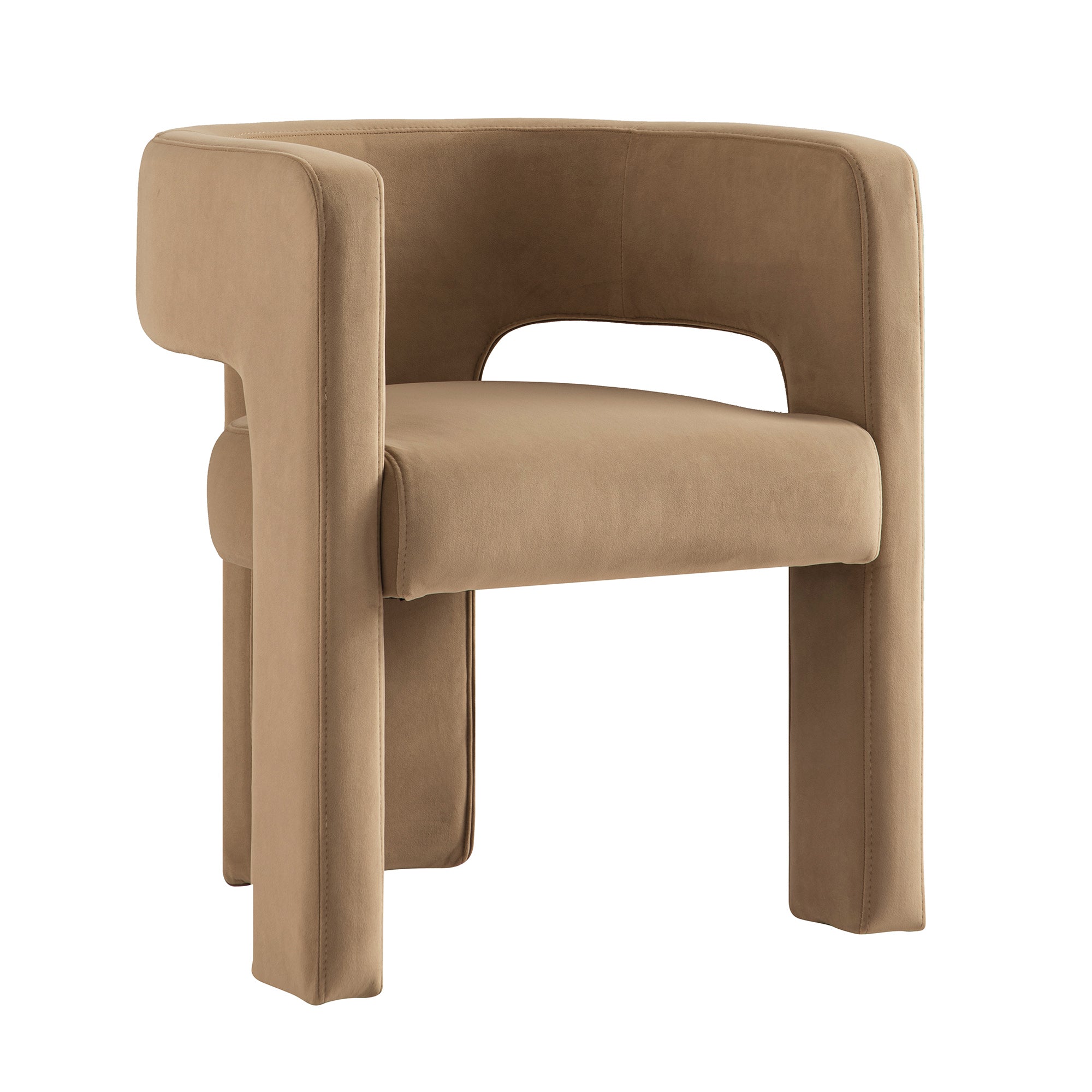 Greenwich Camel Velvet Dining Chair