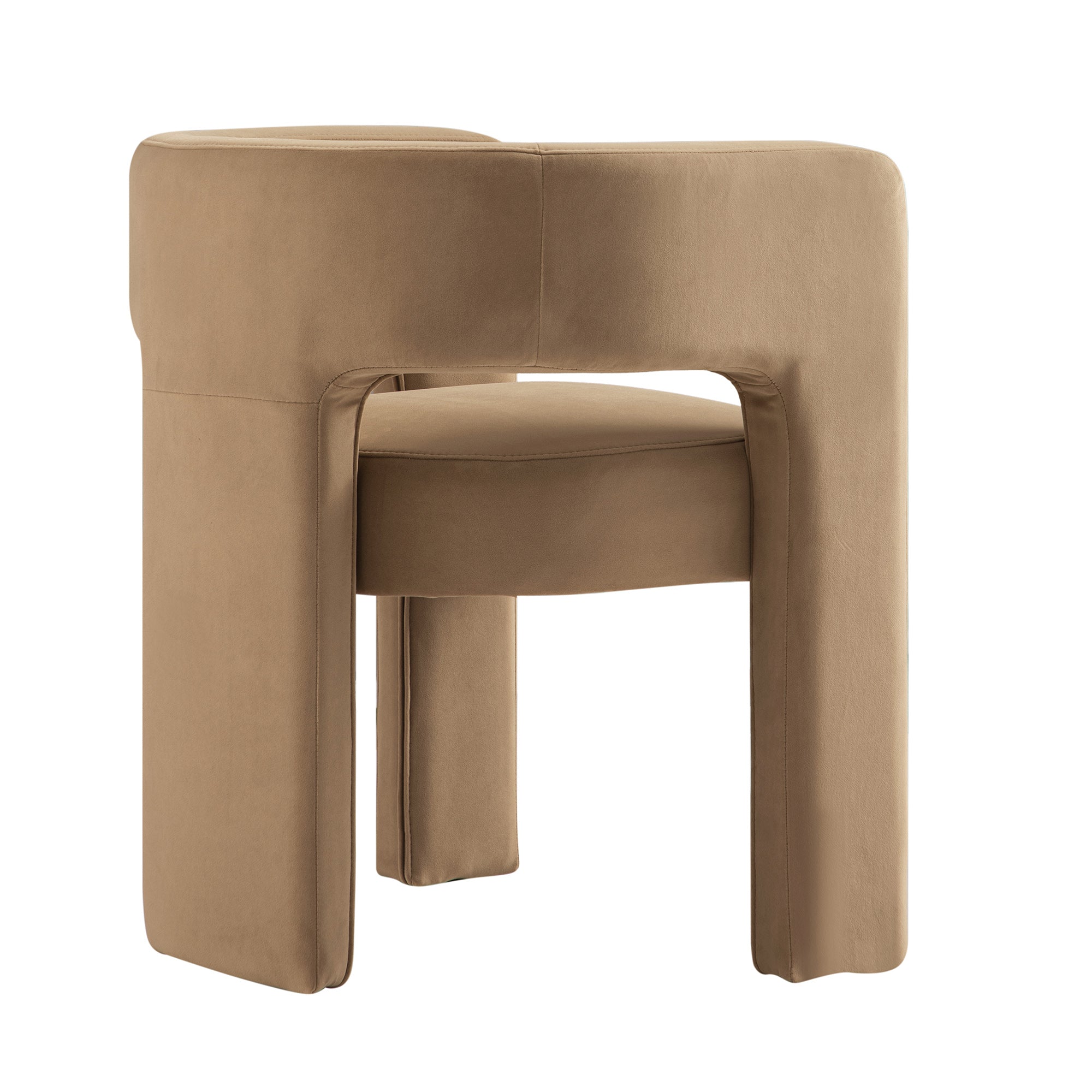 Greenwich Camel Velvet Dining Chair