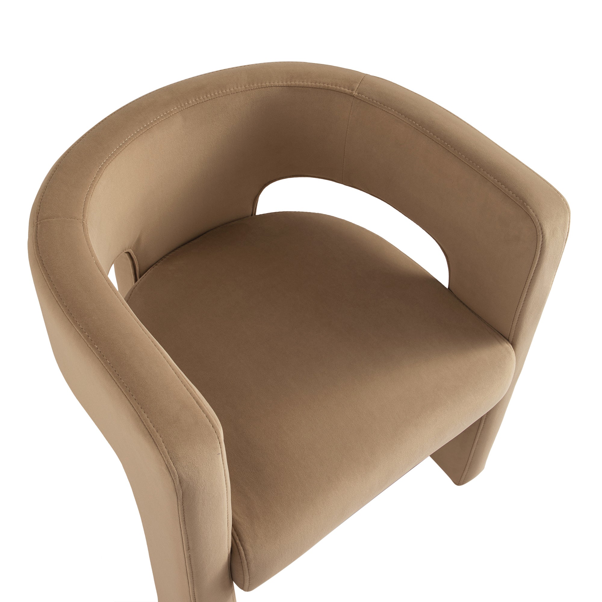 Greenwich Camel Velvet Dining Chair