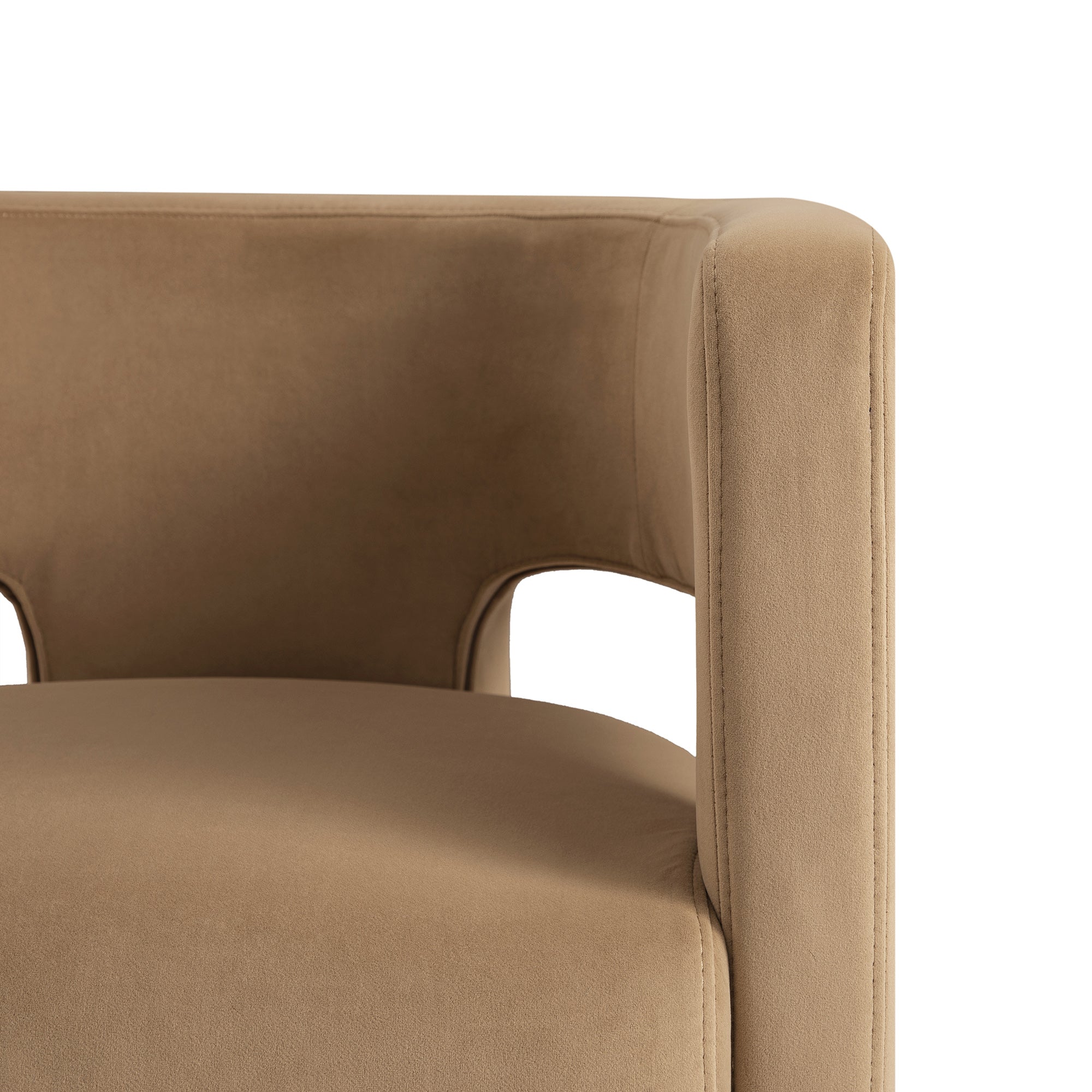 Greenwich Camel Velvet Dining Chair