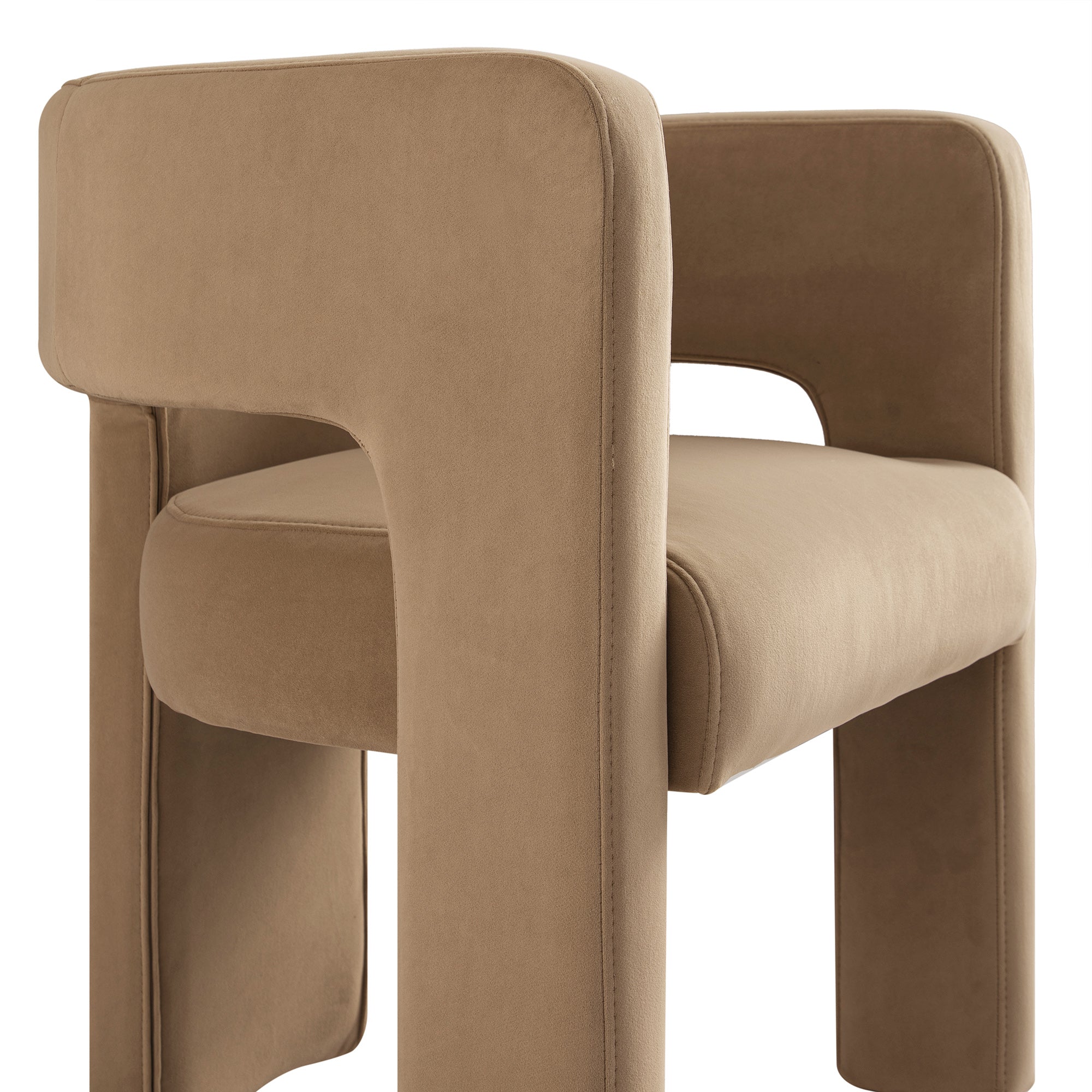 Greenwich Camel Velvet Dining Chair