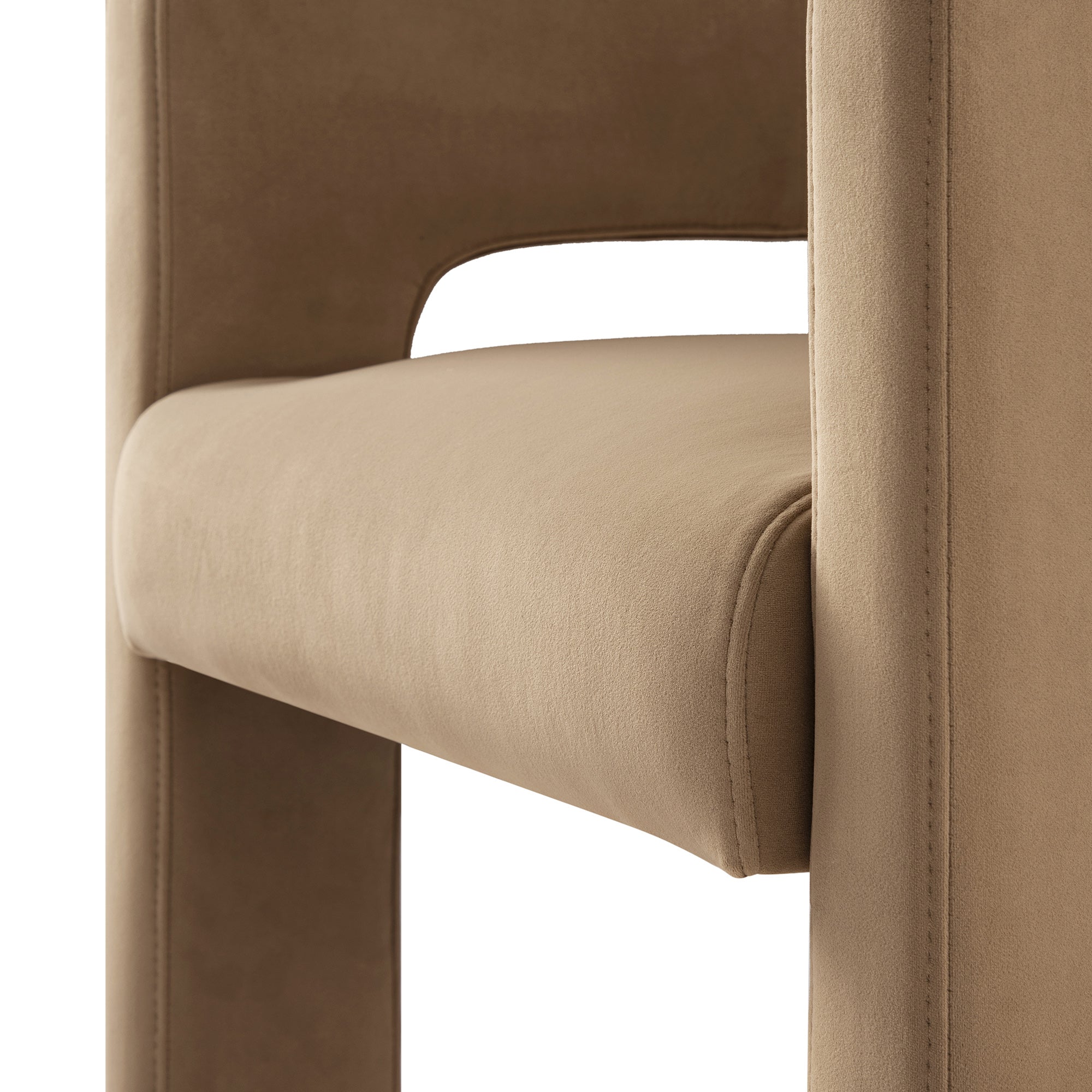 Greenwich Camel Velvet Dining Chair