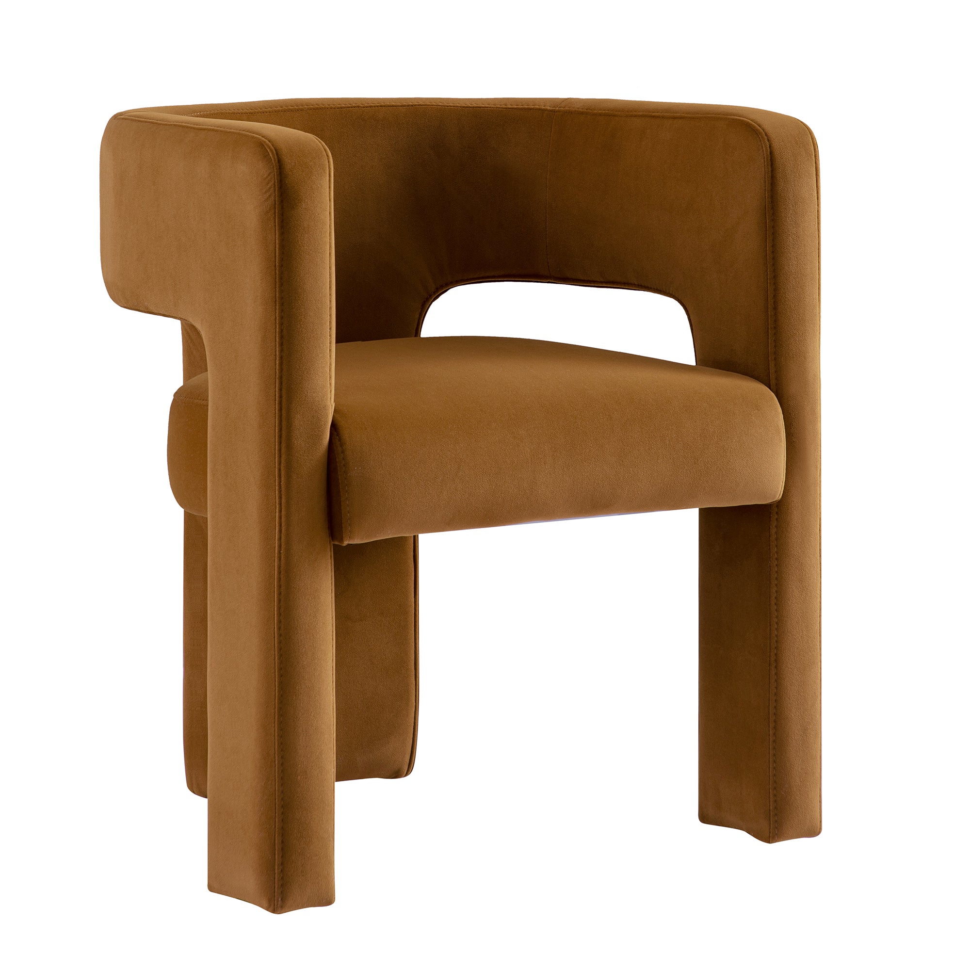 Greenwich Cinnamon Velvet Dining Chair