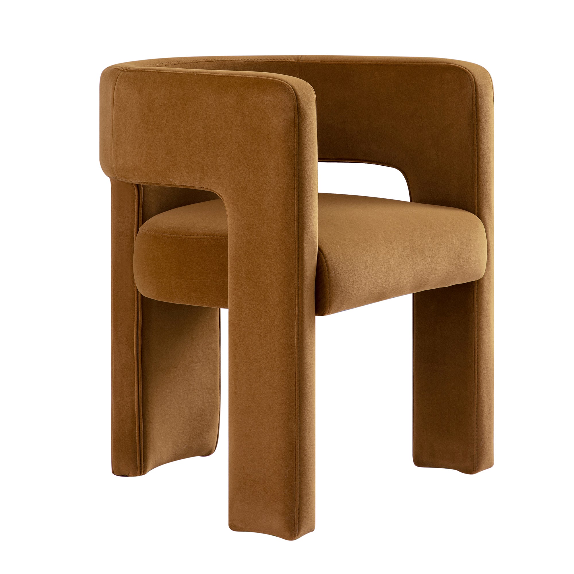 Greenwich Cinnamon Velvet Dining Chair