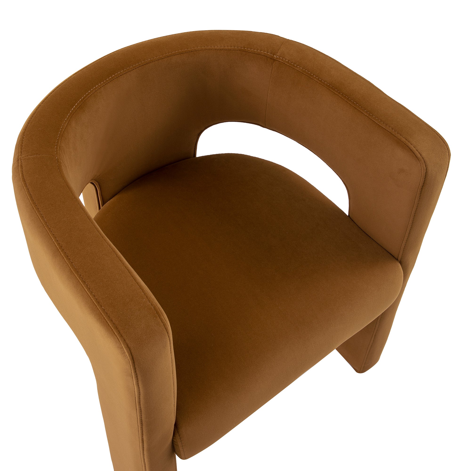 Greenwich Cinnamon Velvet Dining Chair