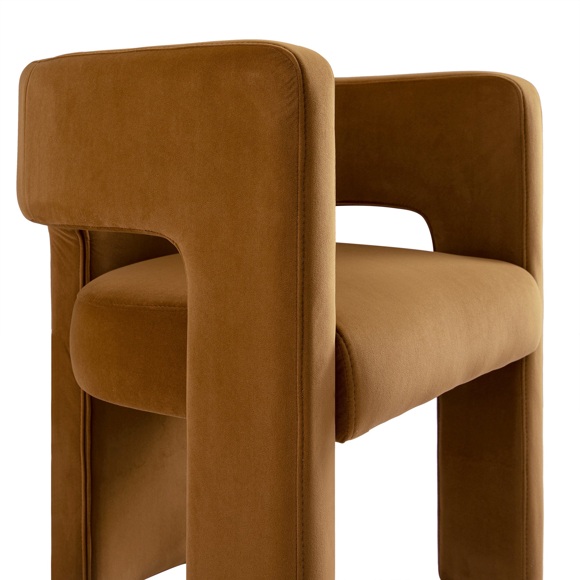 Greenwich Cinnamon Velvet Dining Chair