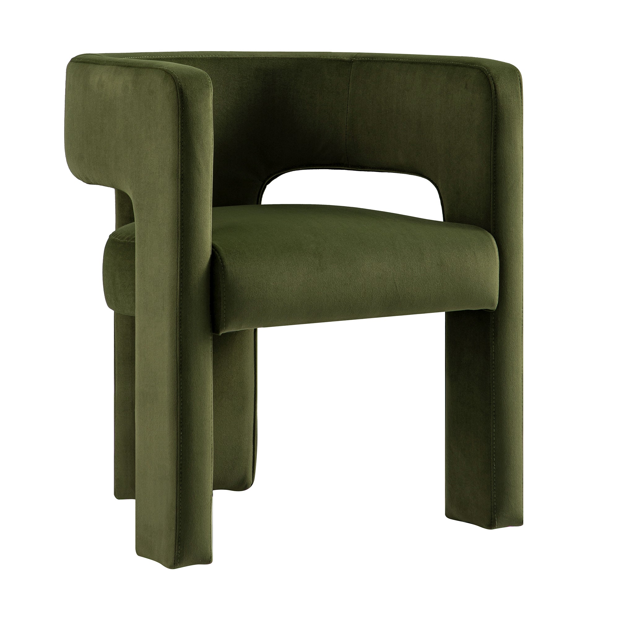 Greenwich Moss Green Velvet Dining Chair