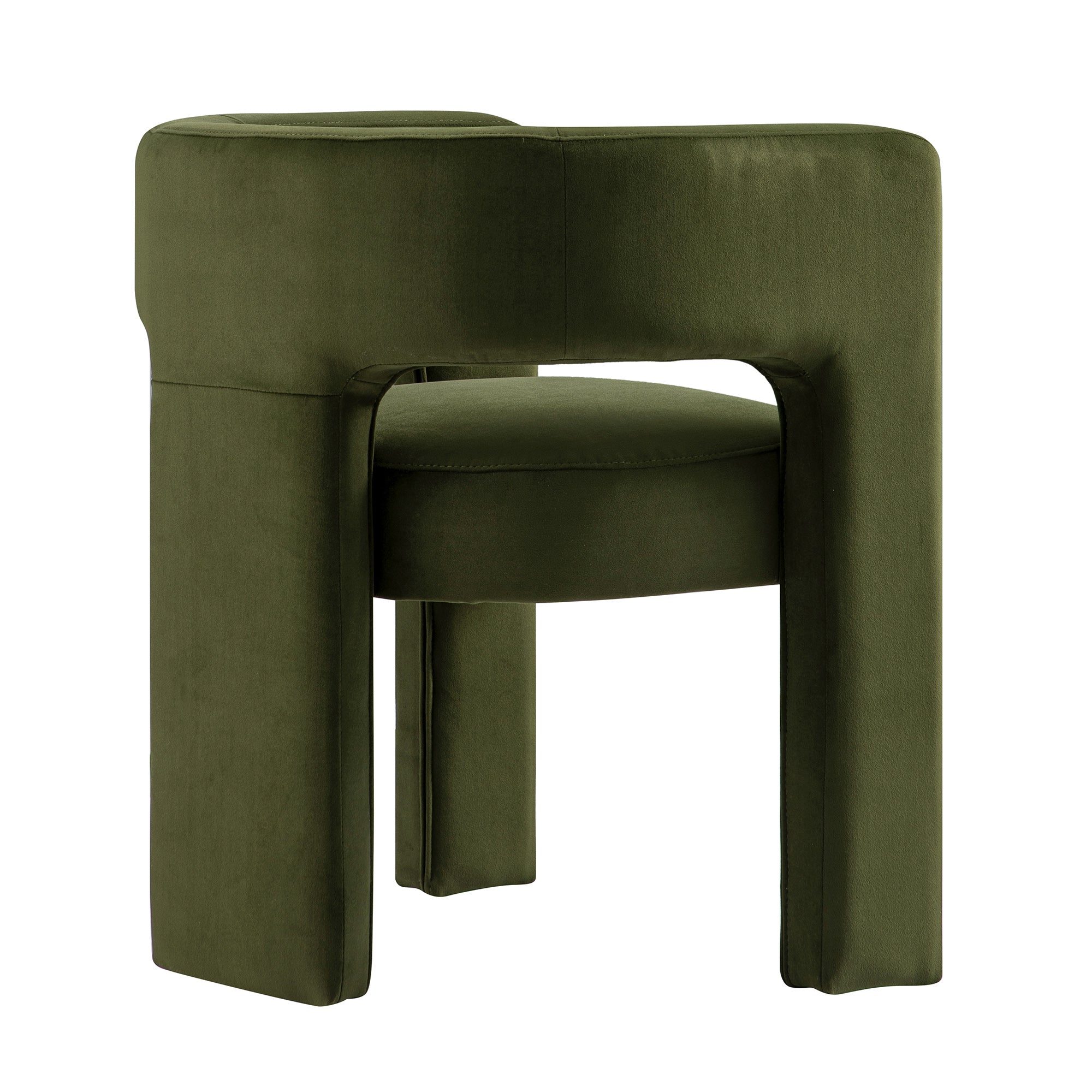 Greenwich Moss Green Velvet Dining Chair