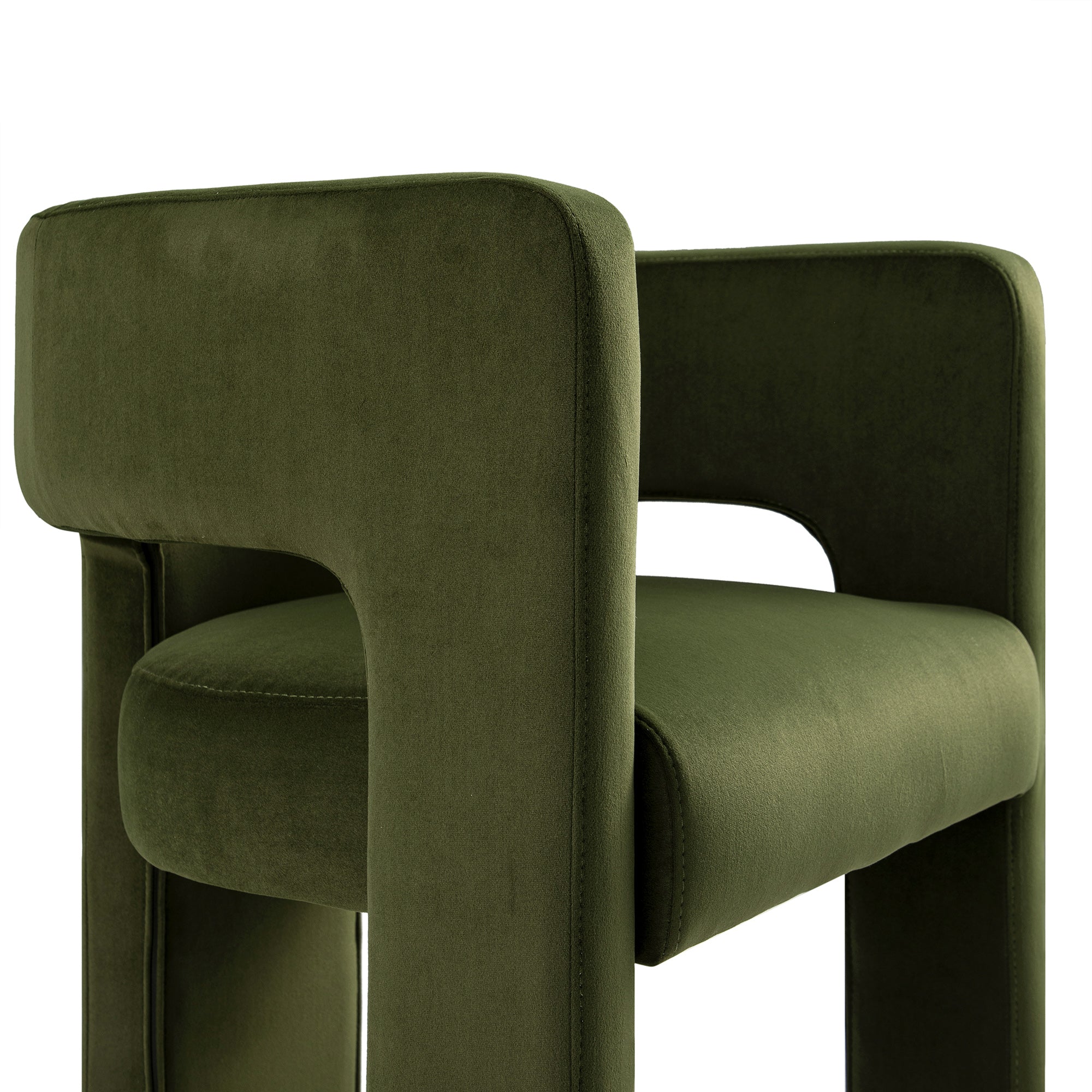 Greenwich Moss Green Velvet Dining Chair