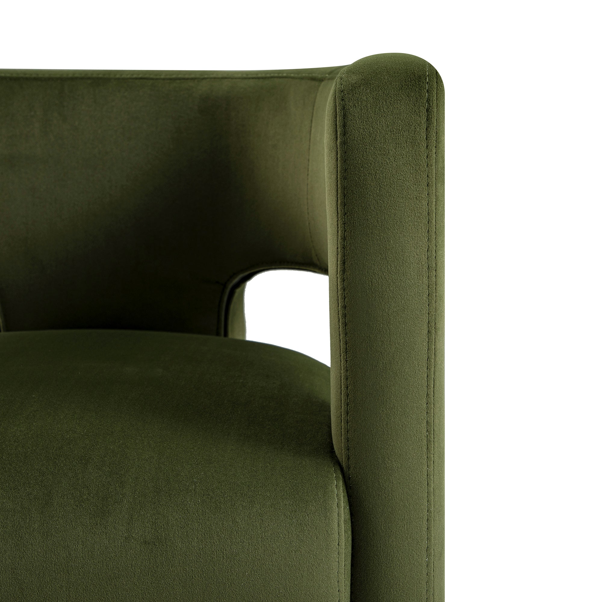 Greenwich Moss Green Velvet Dining Chair