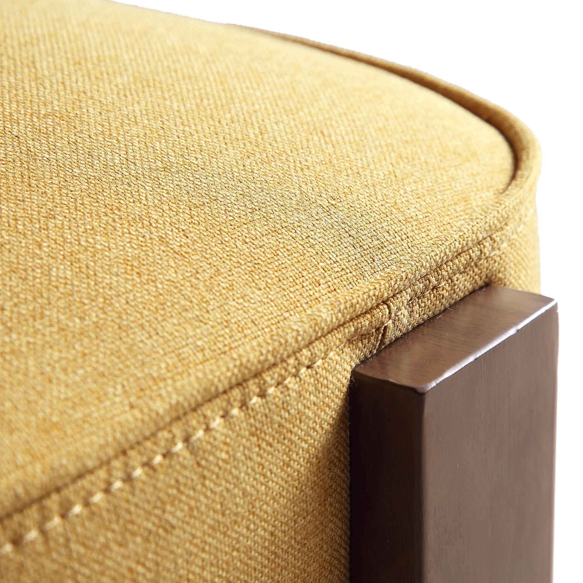 Ophelia Honey Gold Fabric Dining Chair