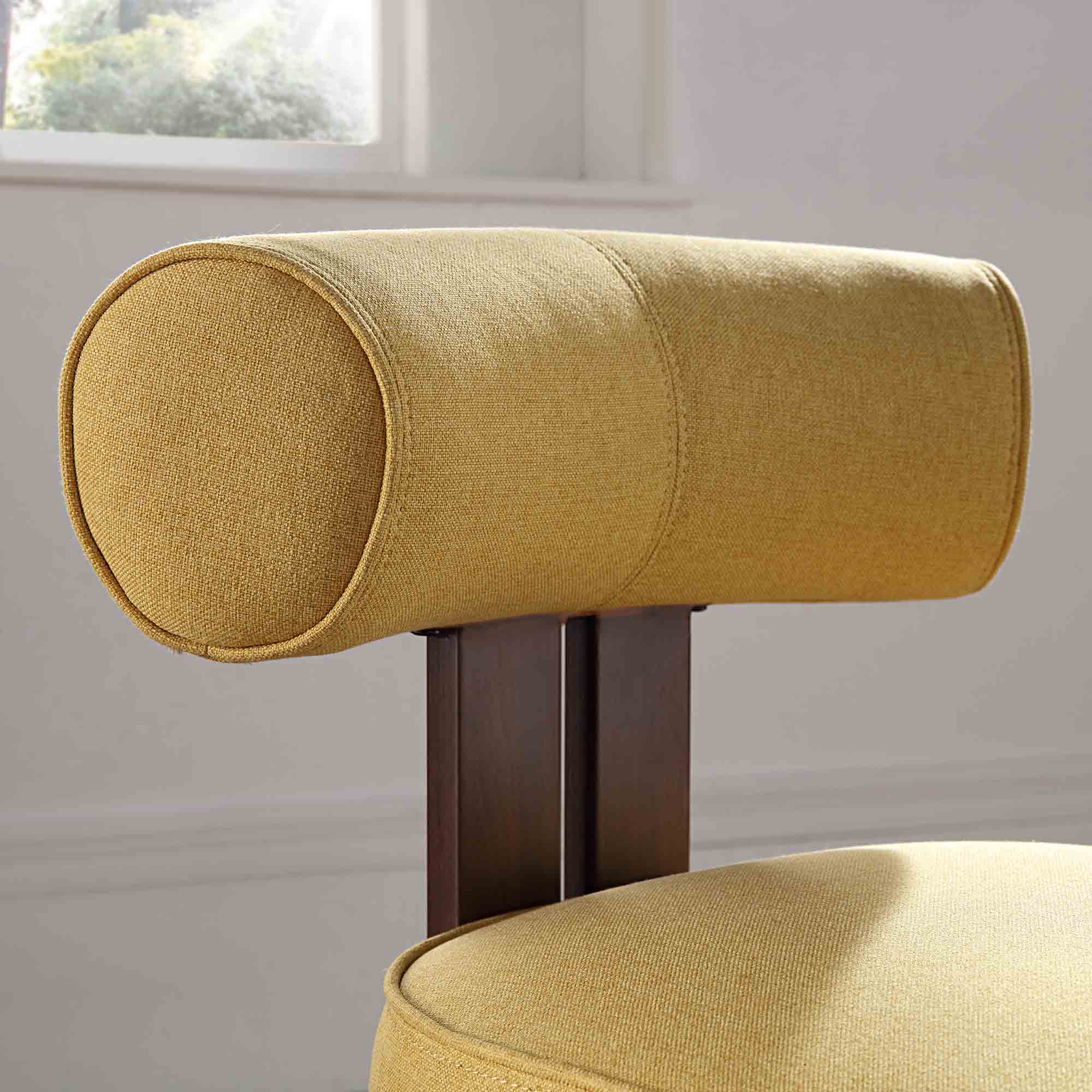 Ophelia Honey Gold Fabric Dining Chair