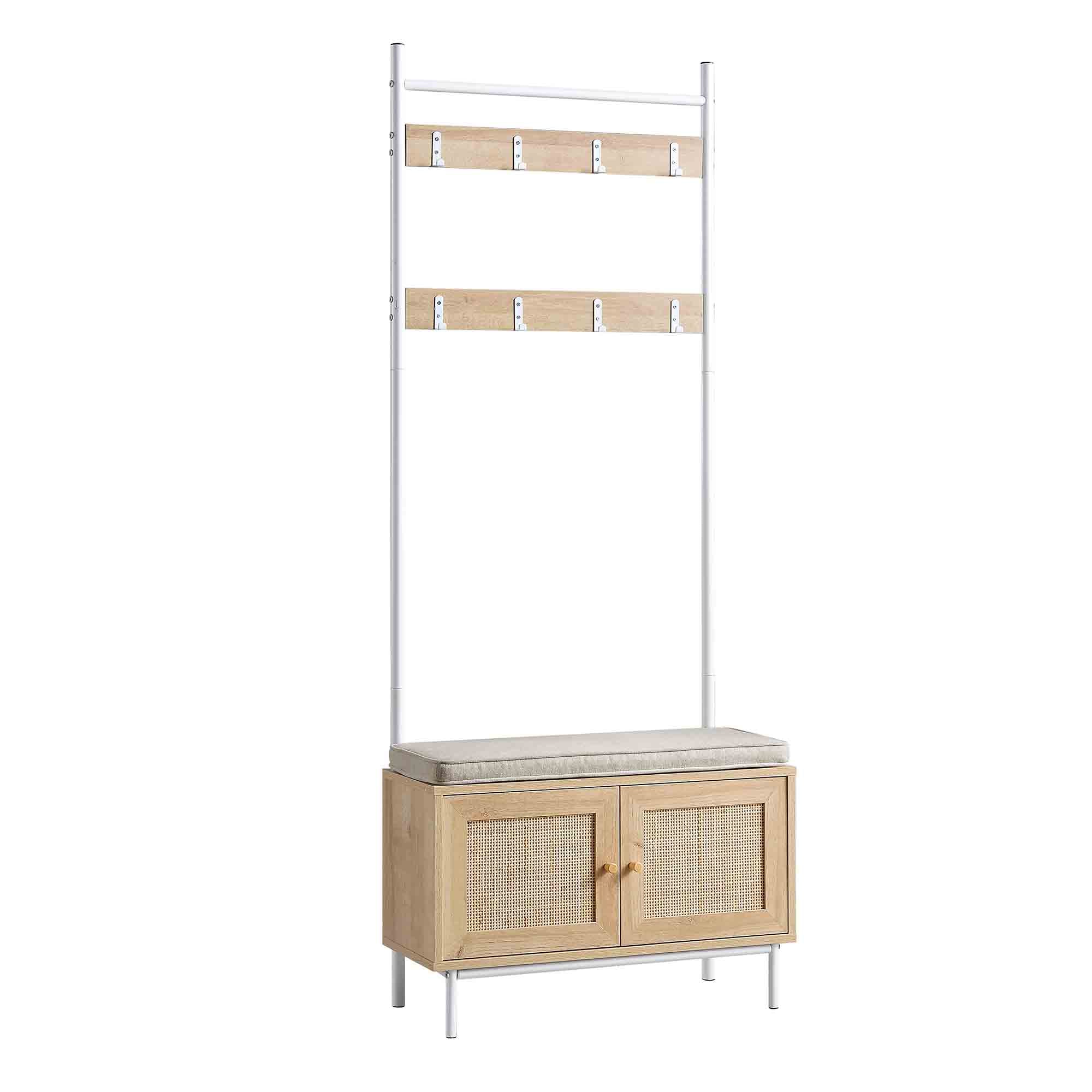 Frances Woven Hallway Unit with Cushion, Natural