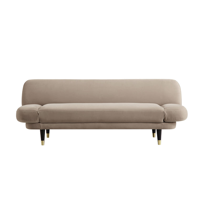 Solna 2-Seater Sofa Bed, Mink Velvet | daals