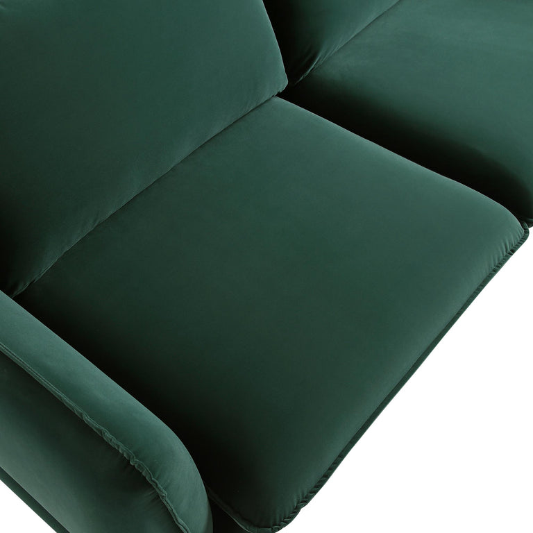 Obriel Forest Green Velvet Sofa, 3-Seater | daals