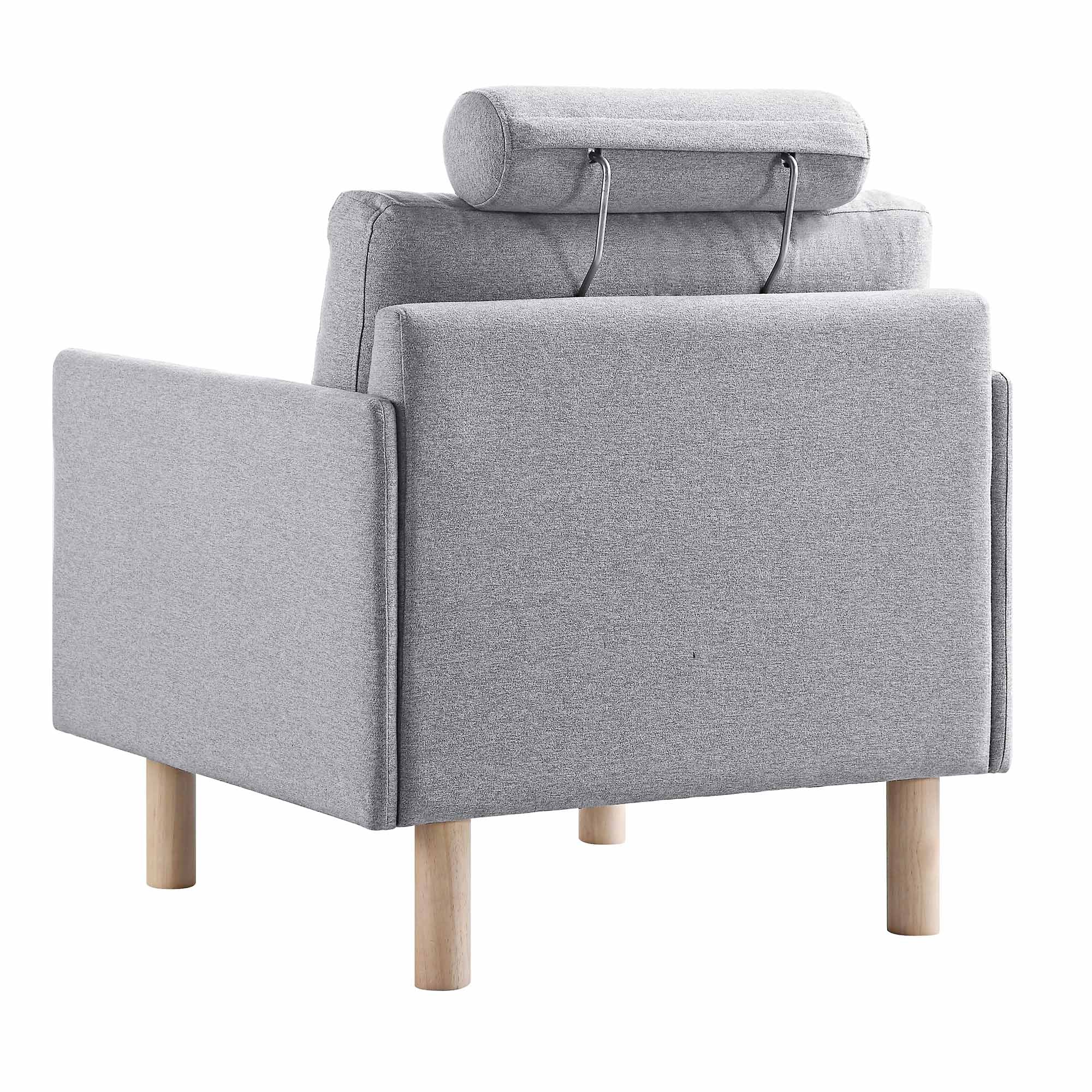 Timber Grey Marl Fabric Armchair