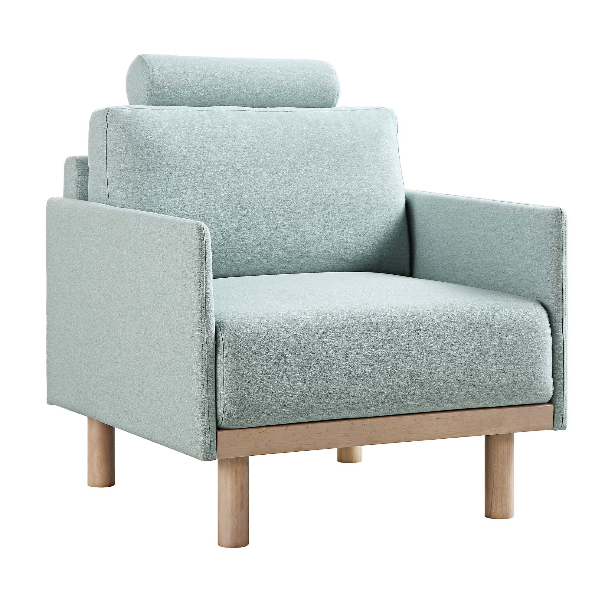 Timber Sage Green Fabric Armchair