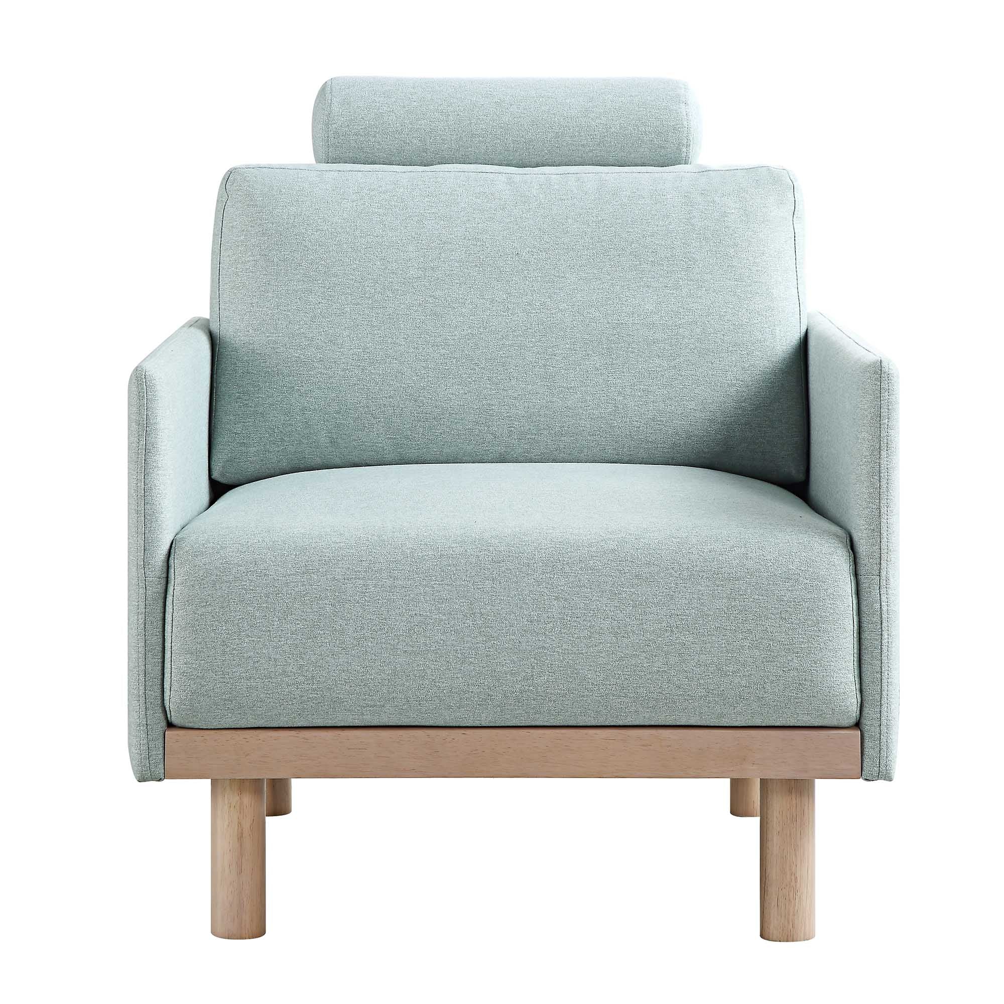 Timber Sage Green Fabric Armchair