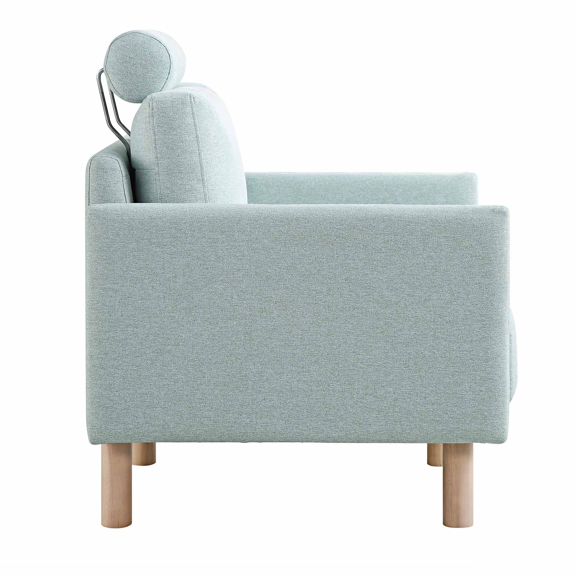 Timber Sage Green Fabric Armchair