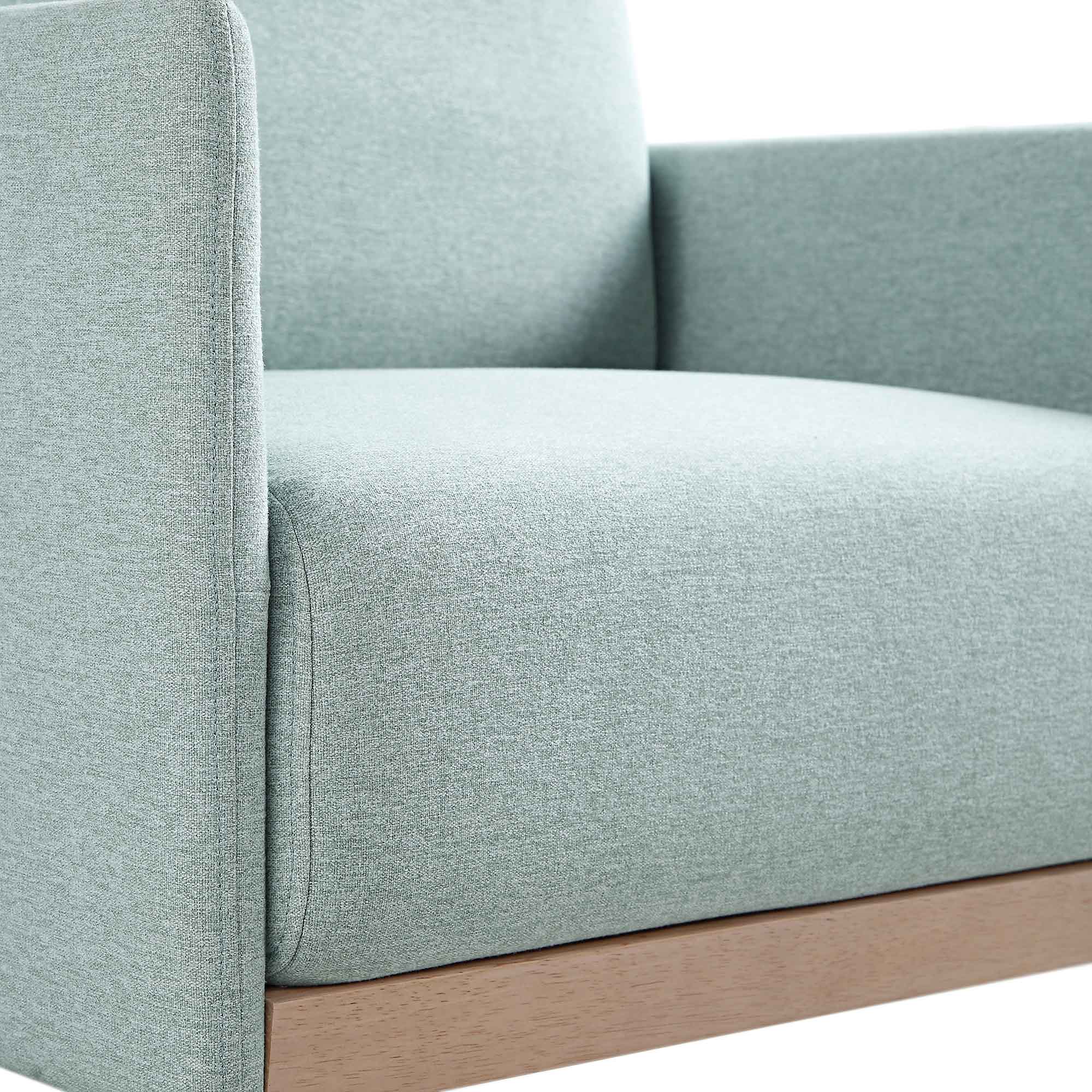 Timber Sage Green Fabric Armchair