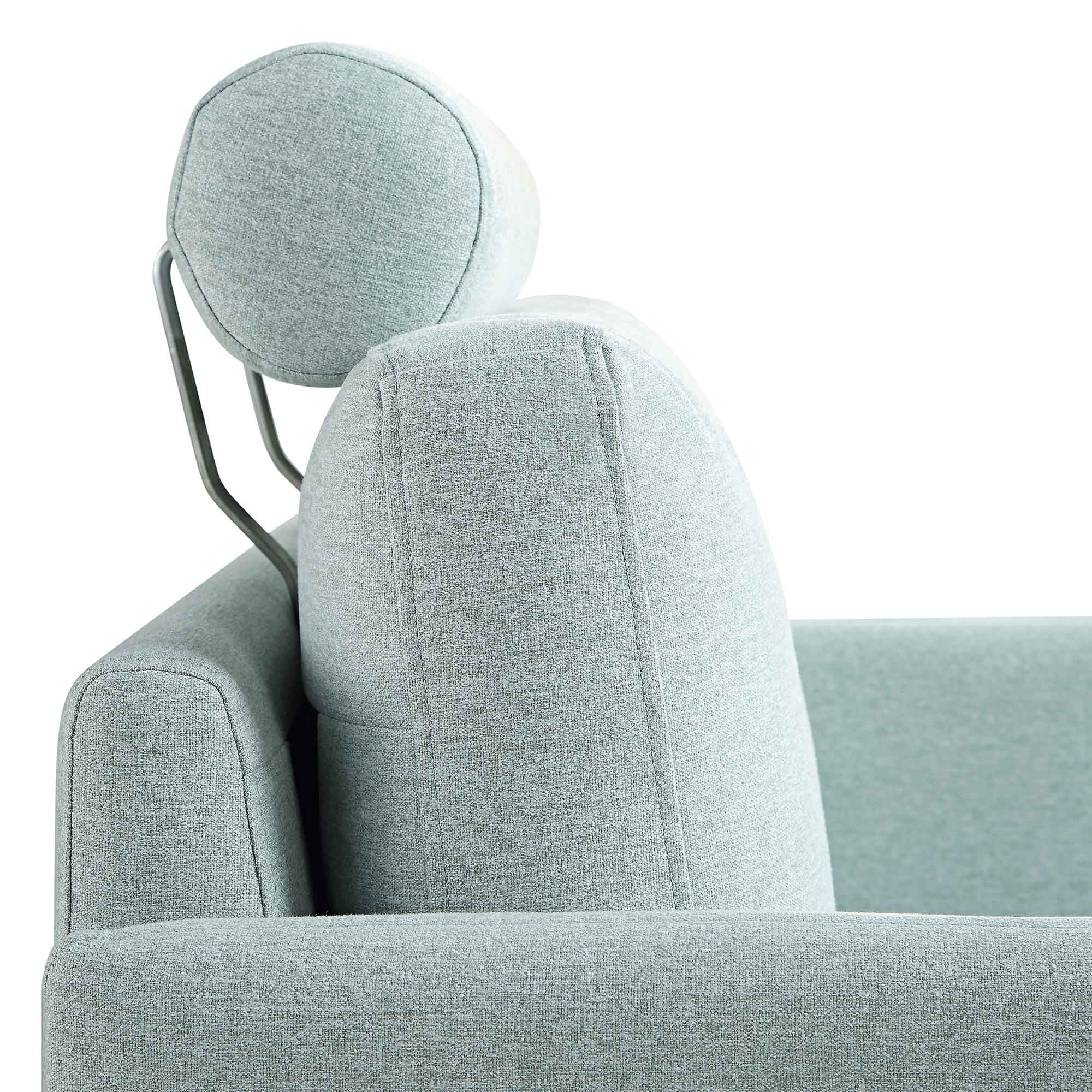 Timber Sage Green Fabric Armchair