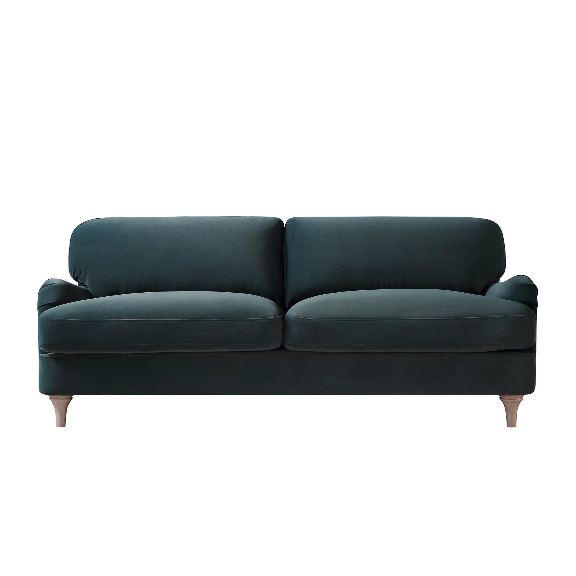 Daphnis Aegean Blue Velvet Sofa, 3-Seater