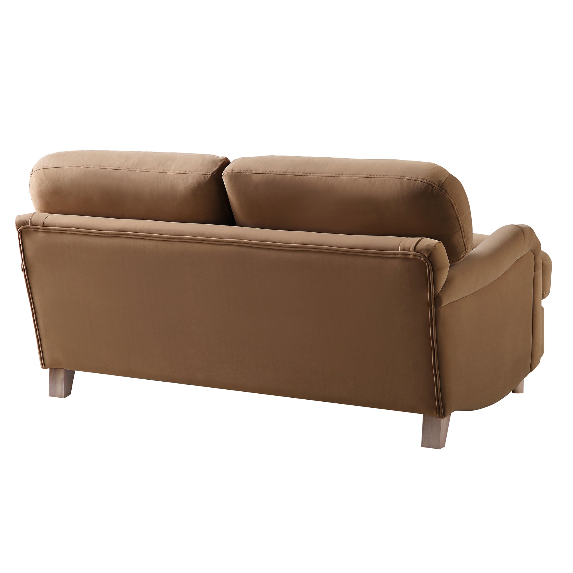 Daphnis Camel Velvet Sofa, 2-Seater