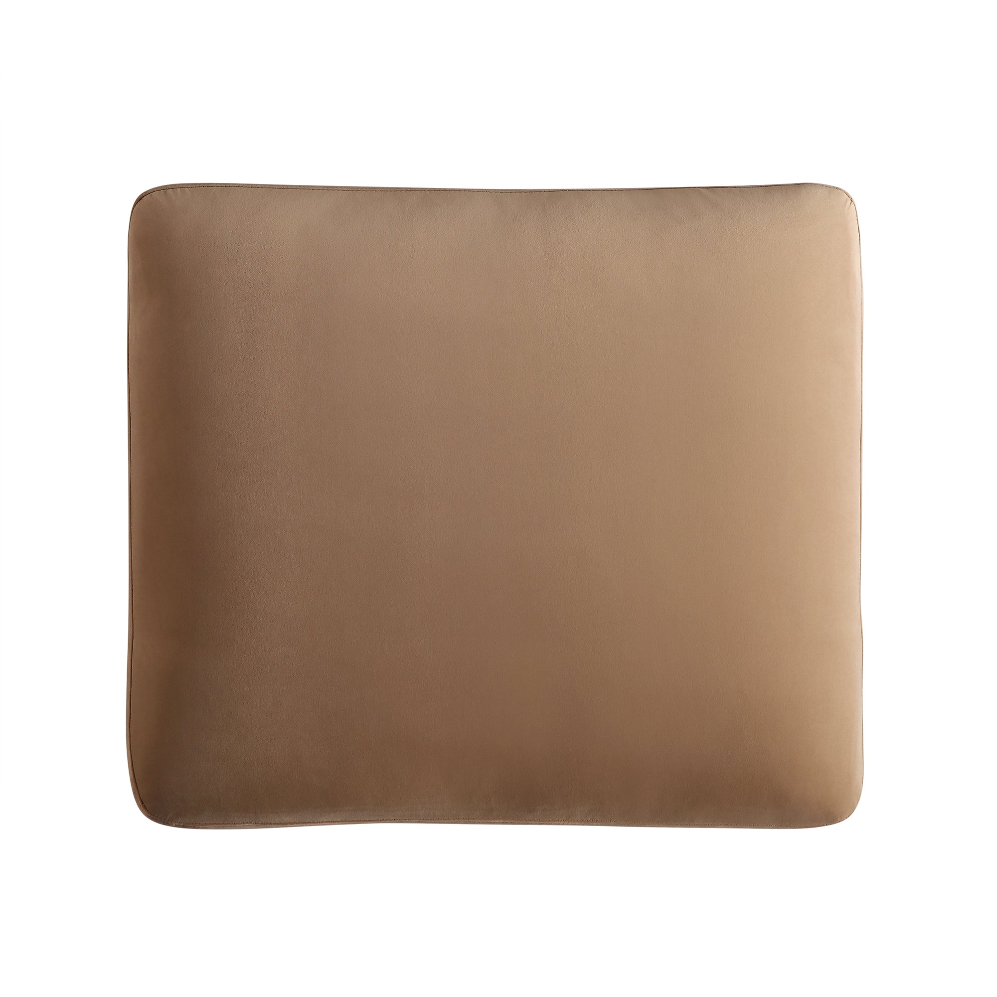 Daphnis Camel Velvet Sofa, Footstool