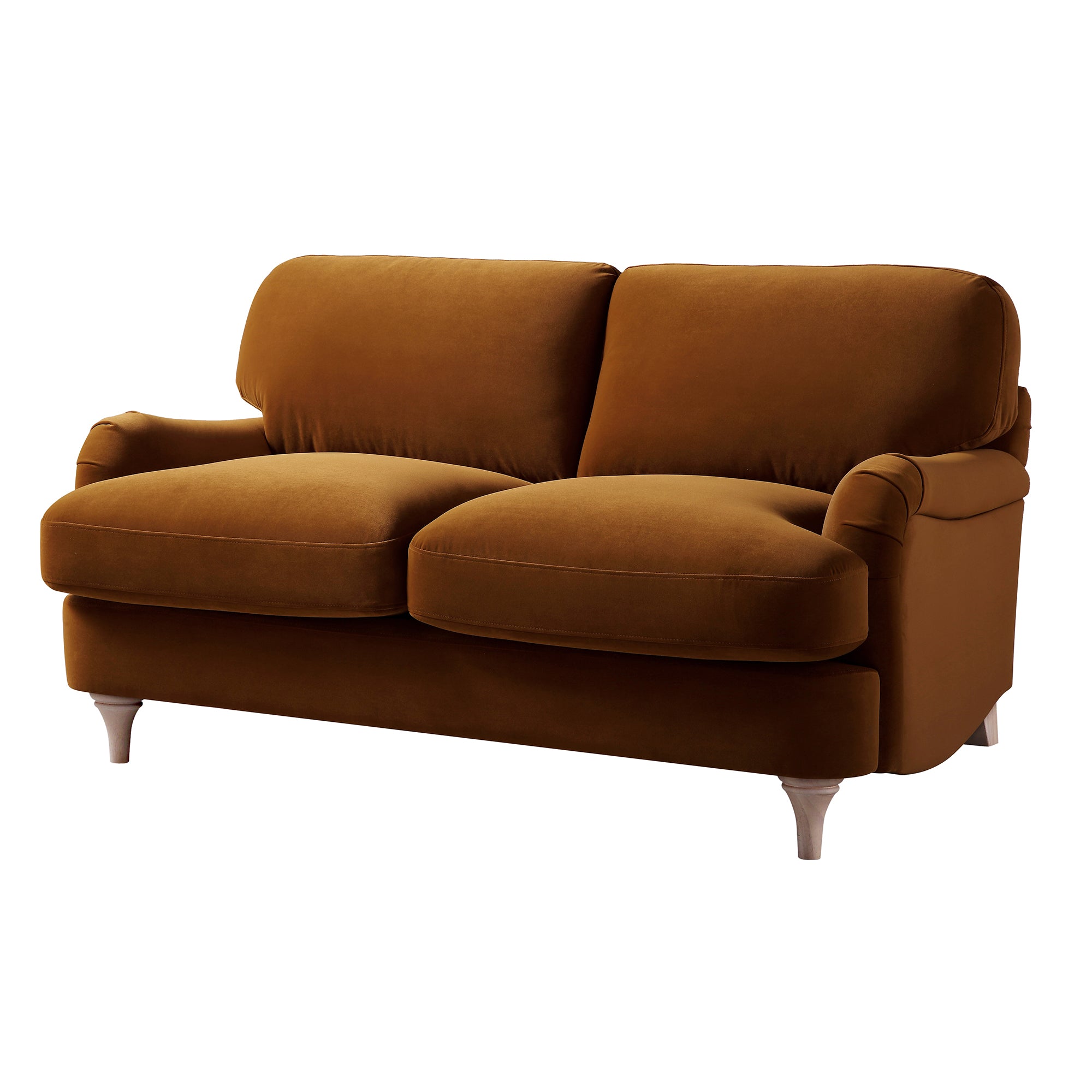 Daphnis Cinnamon Velvet Sofa, 2-Seater