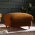 Daphnis Cinnamon Velvet Sofa, Footstool