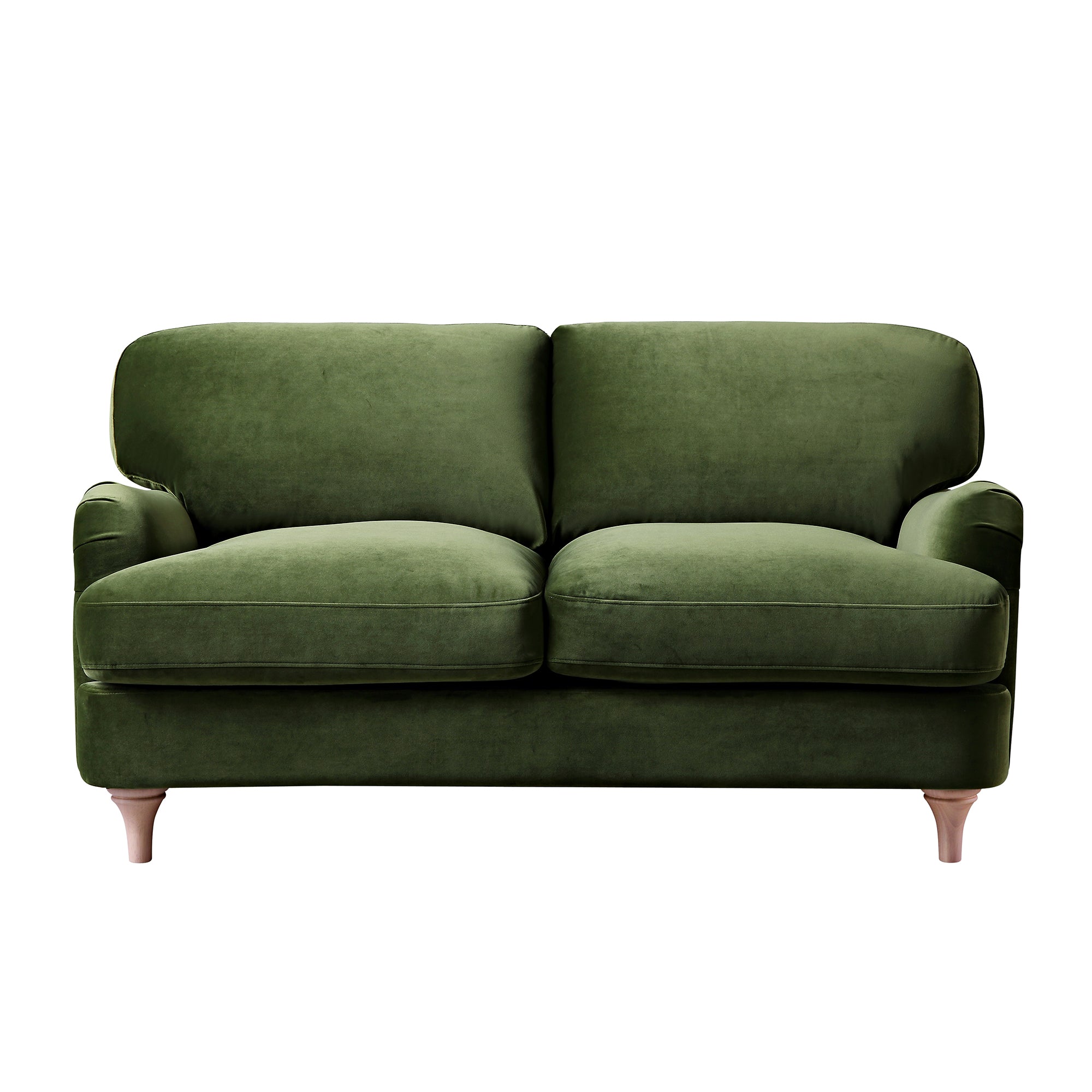 Daphnis Fern Green Velvet Sofa, 2-Seater