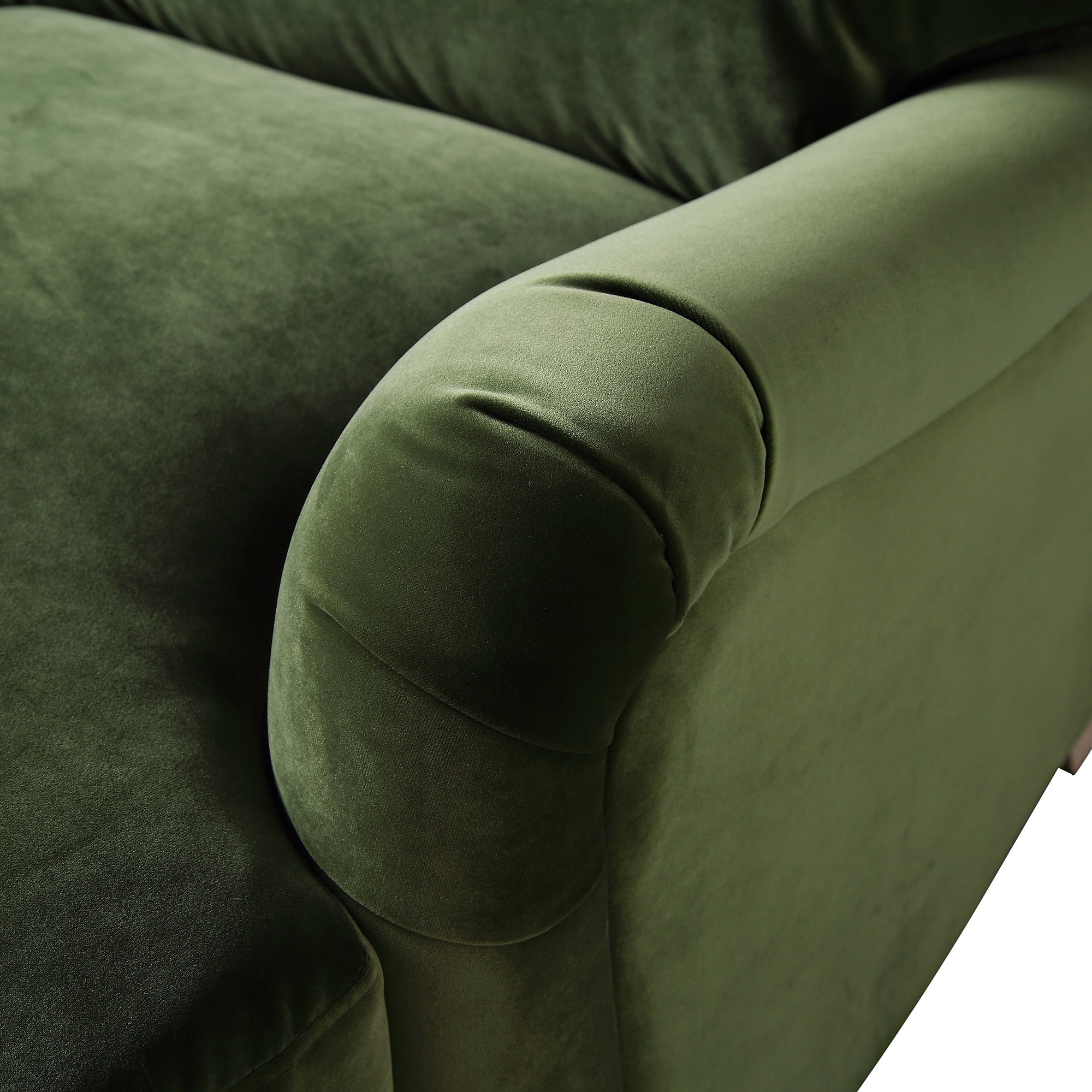 Daphnis Fern Green Velvet Sofa, 2-Seater