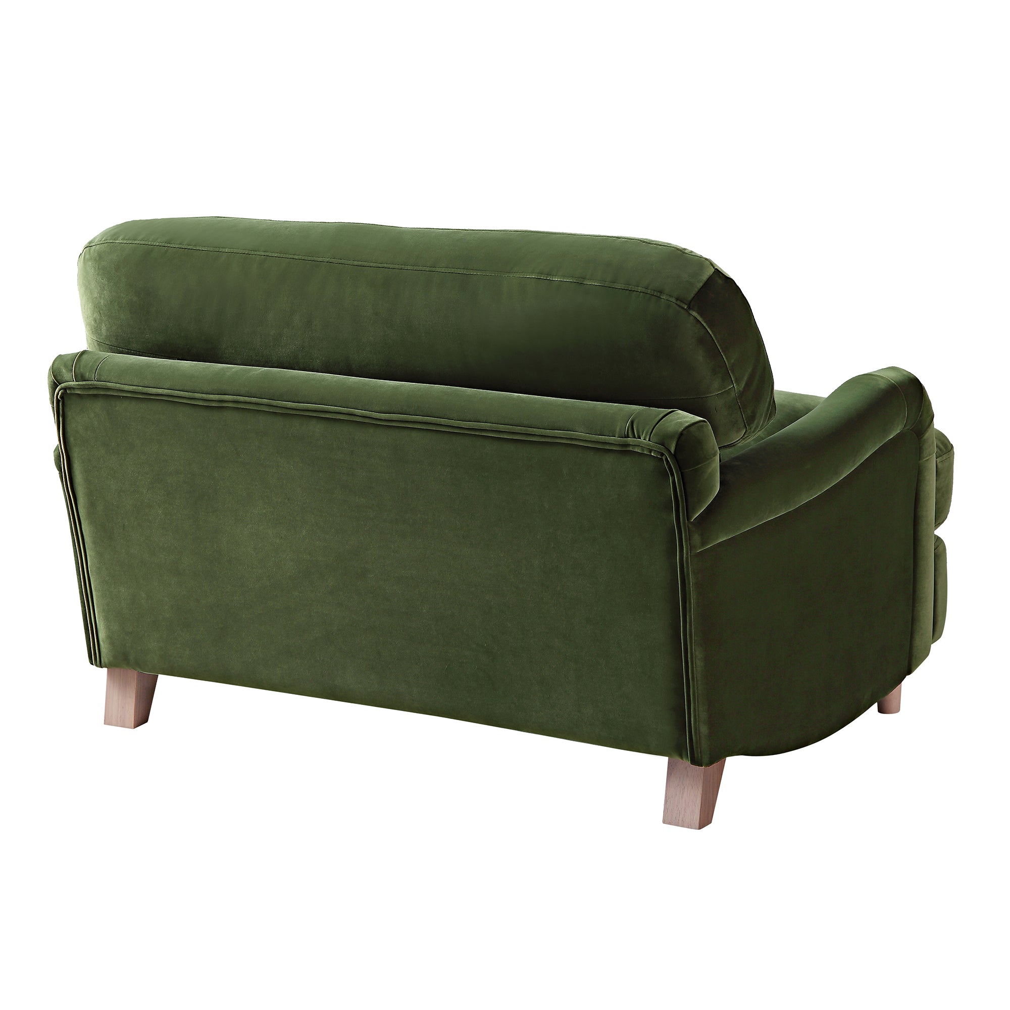 Daphnis Fern Green Velvet Sofa, Loveseat