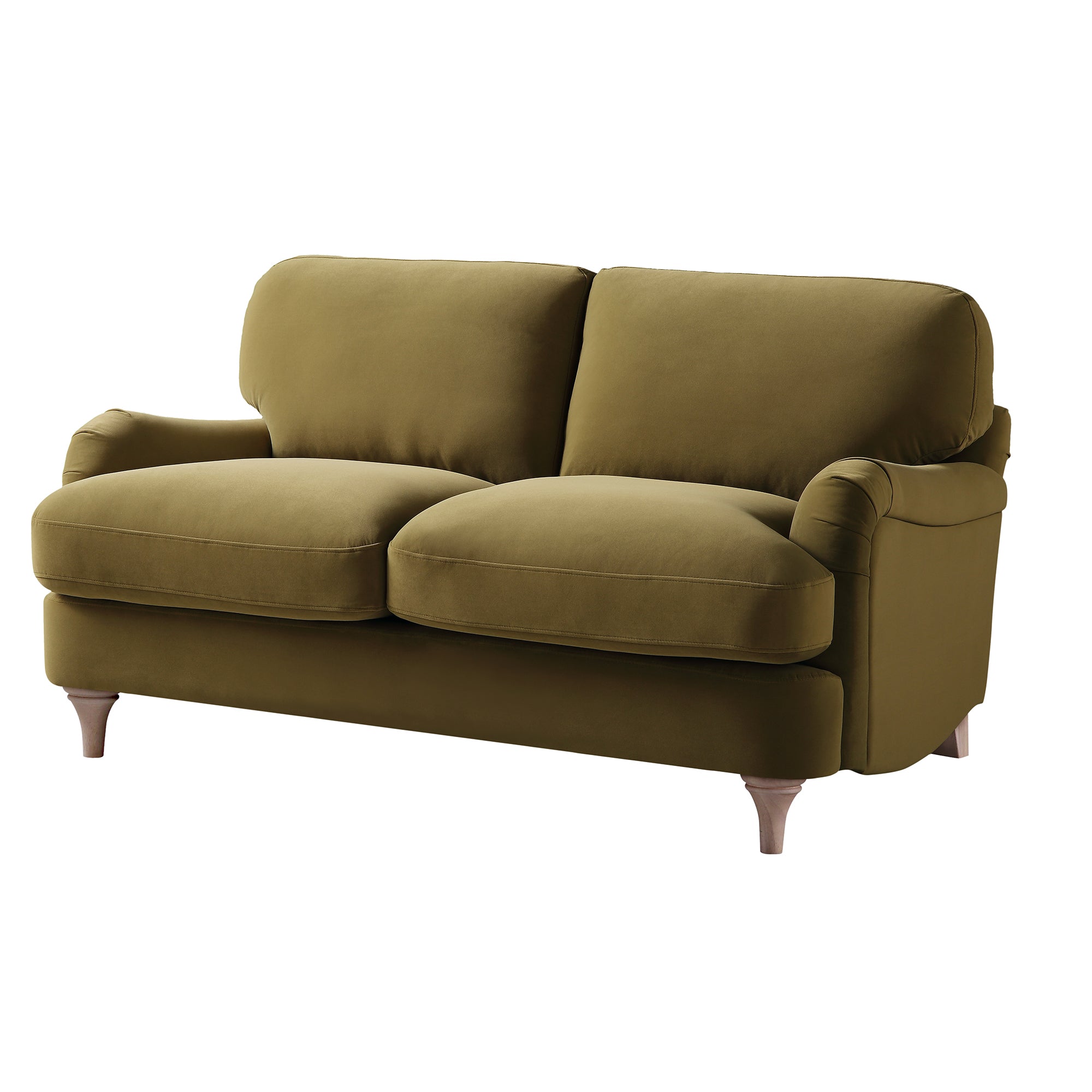 Daphnis Fudge Velvet Sofa, 2-Seater