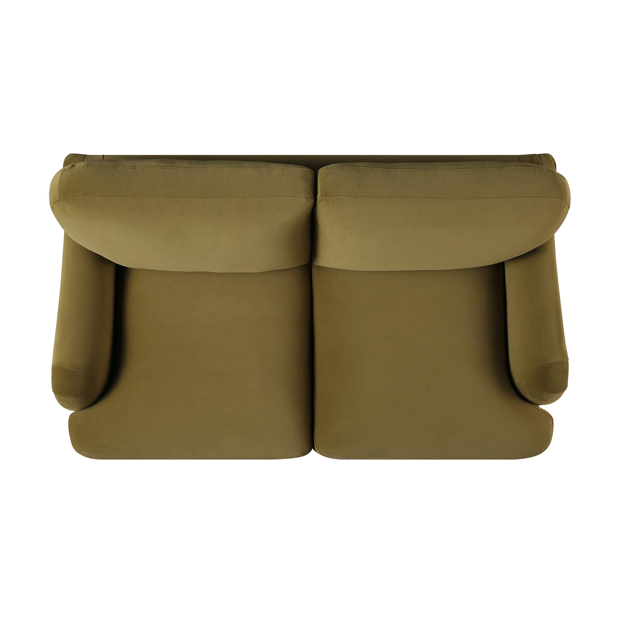 Daphnis Fudge Velvet Sofa, 2-Seater