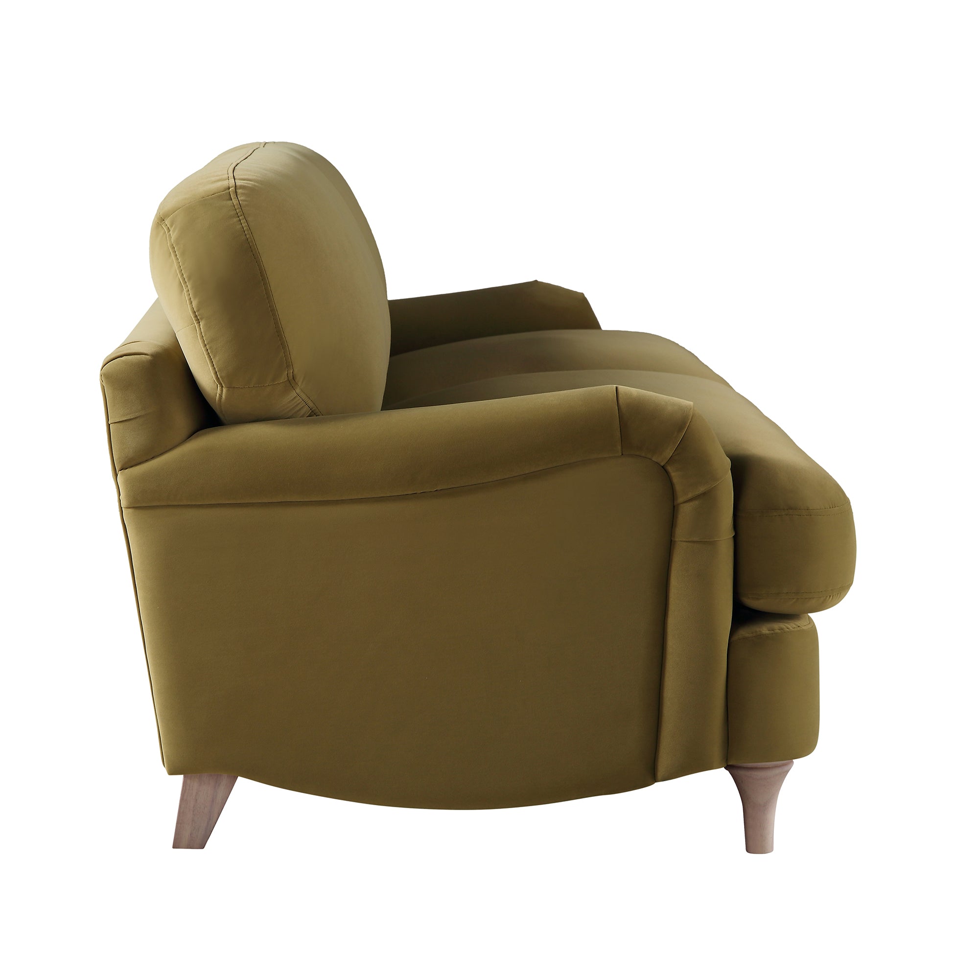 Daphnis Fudge Velvet Sofa, 3-Seater