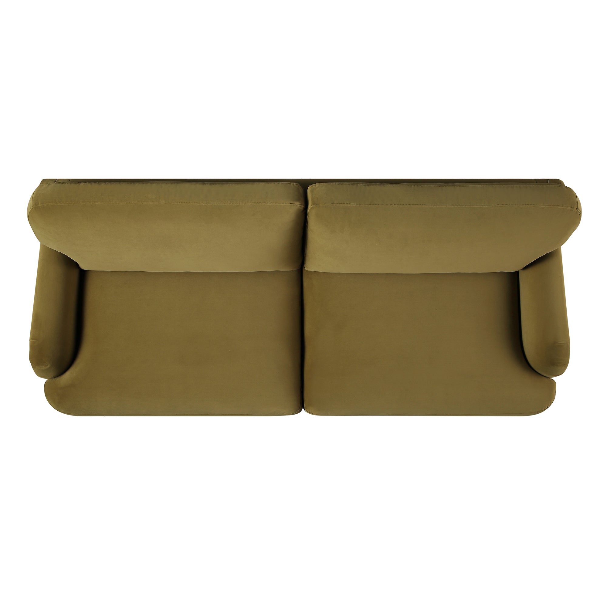 Daphnis Fudge Velvet Sofa, 3-Seater